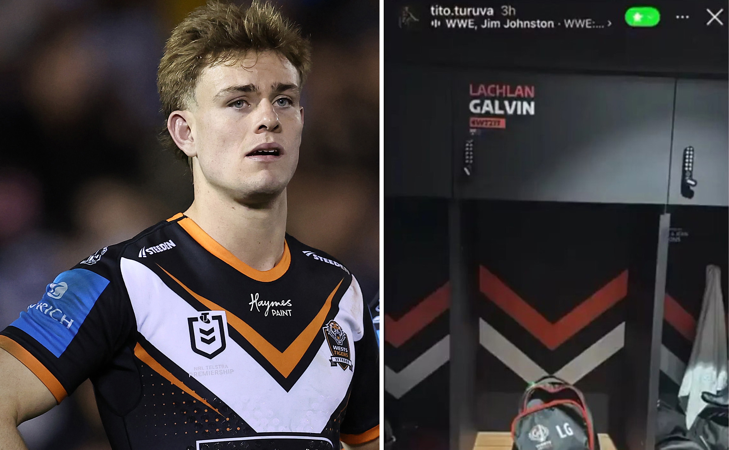 Sunia Turuva took aim at Lachlan Galvin in a social media post.