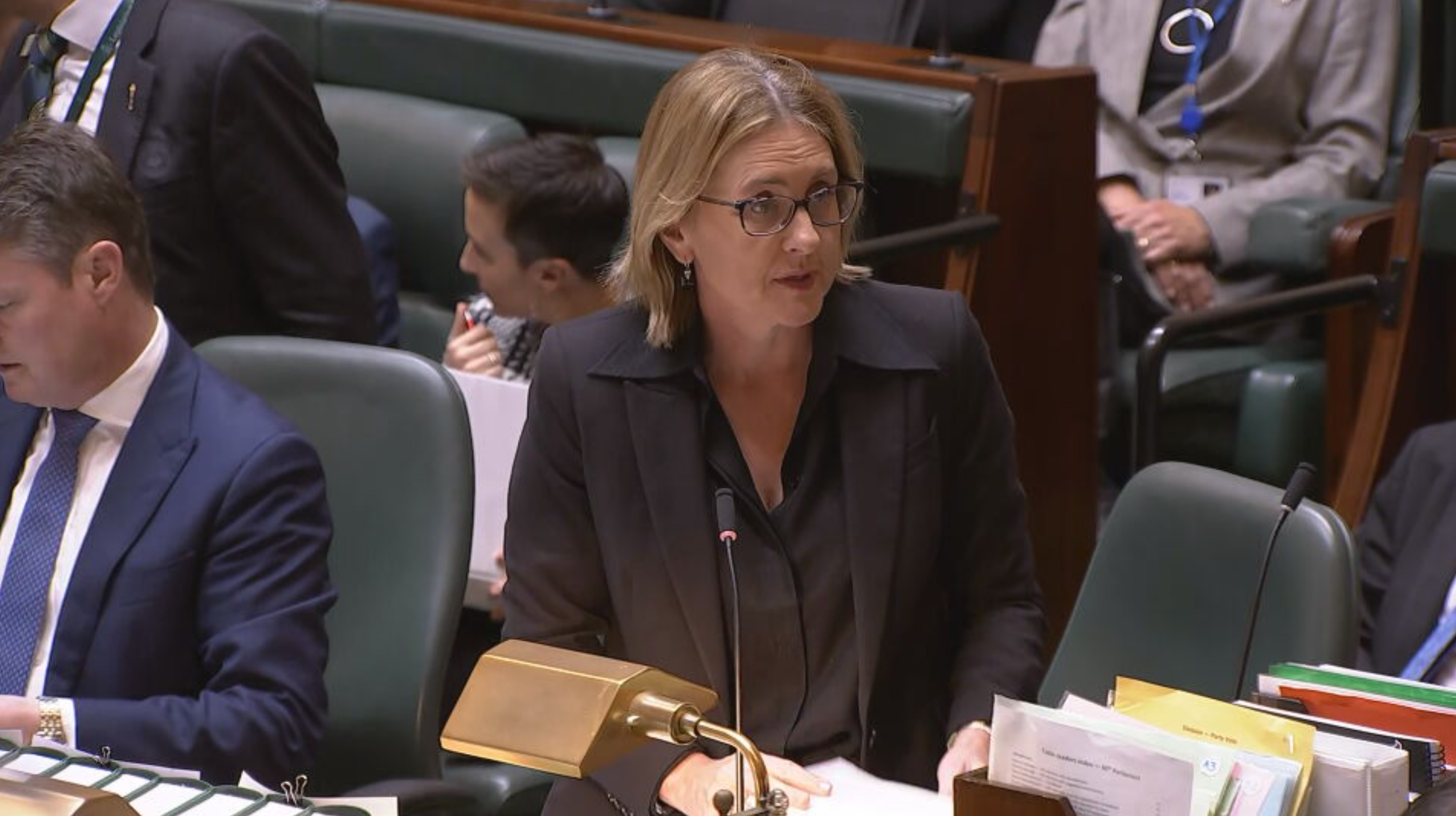 Victoria Premier Jacinta Allan spoke about the shooting during Question Time in Victorian parliament.