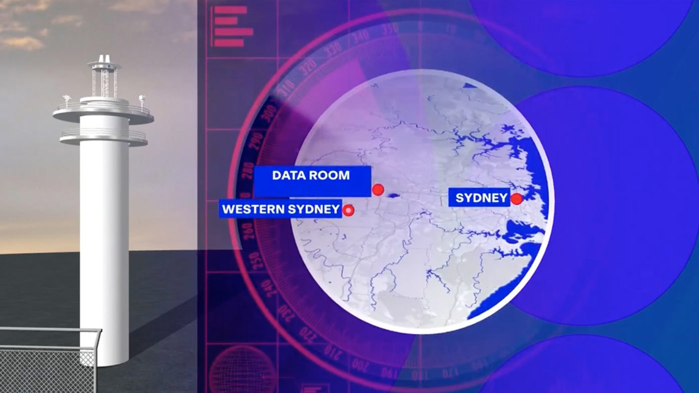 Instead of a tower, there will be a 45-metre mast fitted with 20 high definition cameras. New western sydney airport badgery's creek digital mast tower