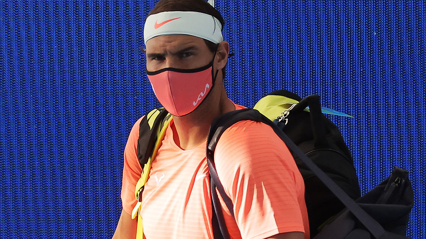 Nadal takes to court in Adelaide. (Getty)