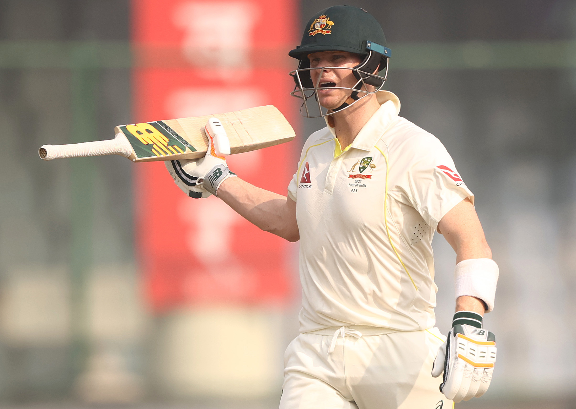 DELHI, INDIA - FEBRUARY 19: Steve Smith of Australia walks off after he was dismissed by Ravichandran Ashwin of India during day three of the Second Test match in the series between India and Australia at Arun Jaitley Stadium on February 19, 2023 in Delhi, India. (Photo by Robert Cianflone/Getty Images)
