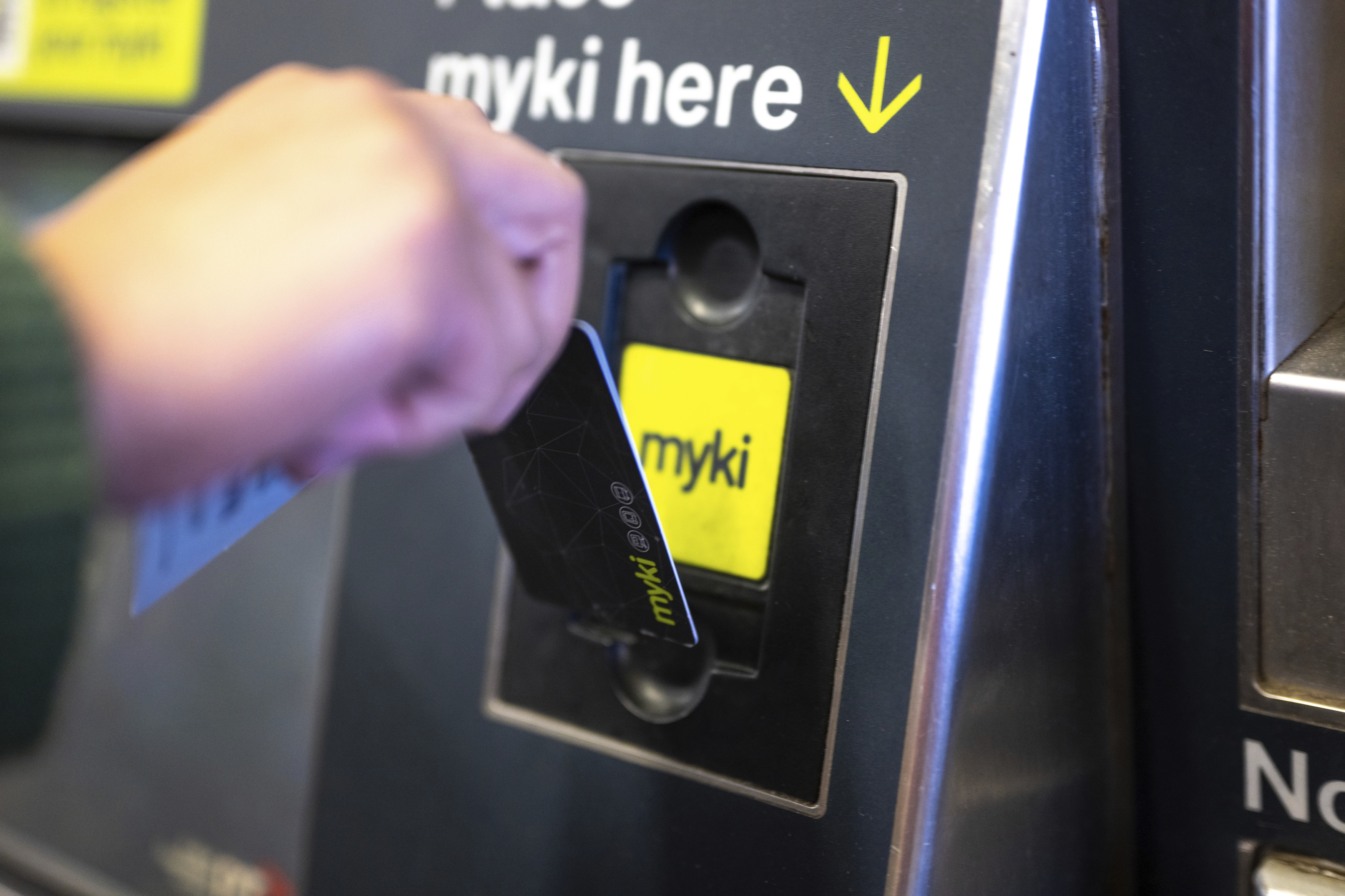 Generic myki pictures at Caulfield Station in Melbournes South. The Age. Picture:  Penny Stephens. Sunday 10th November 2024