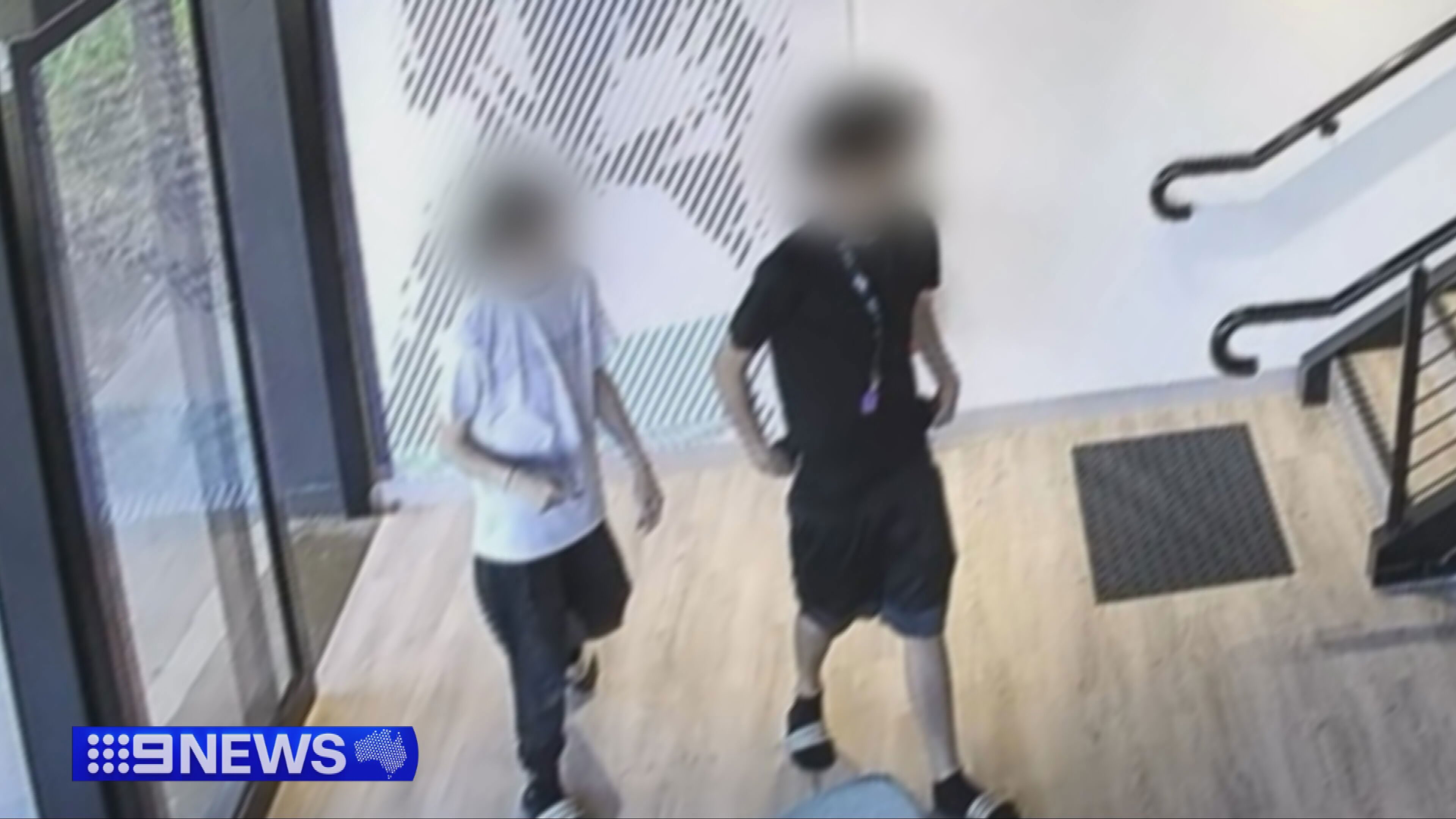 The pair of teens allegedly used a stolen Anytime Fitness member's pass to to sneak into the Port Melbourne gym on Friday January 16.