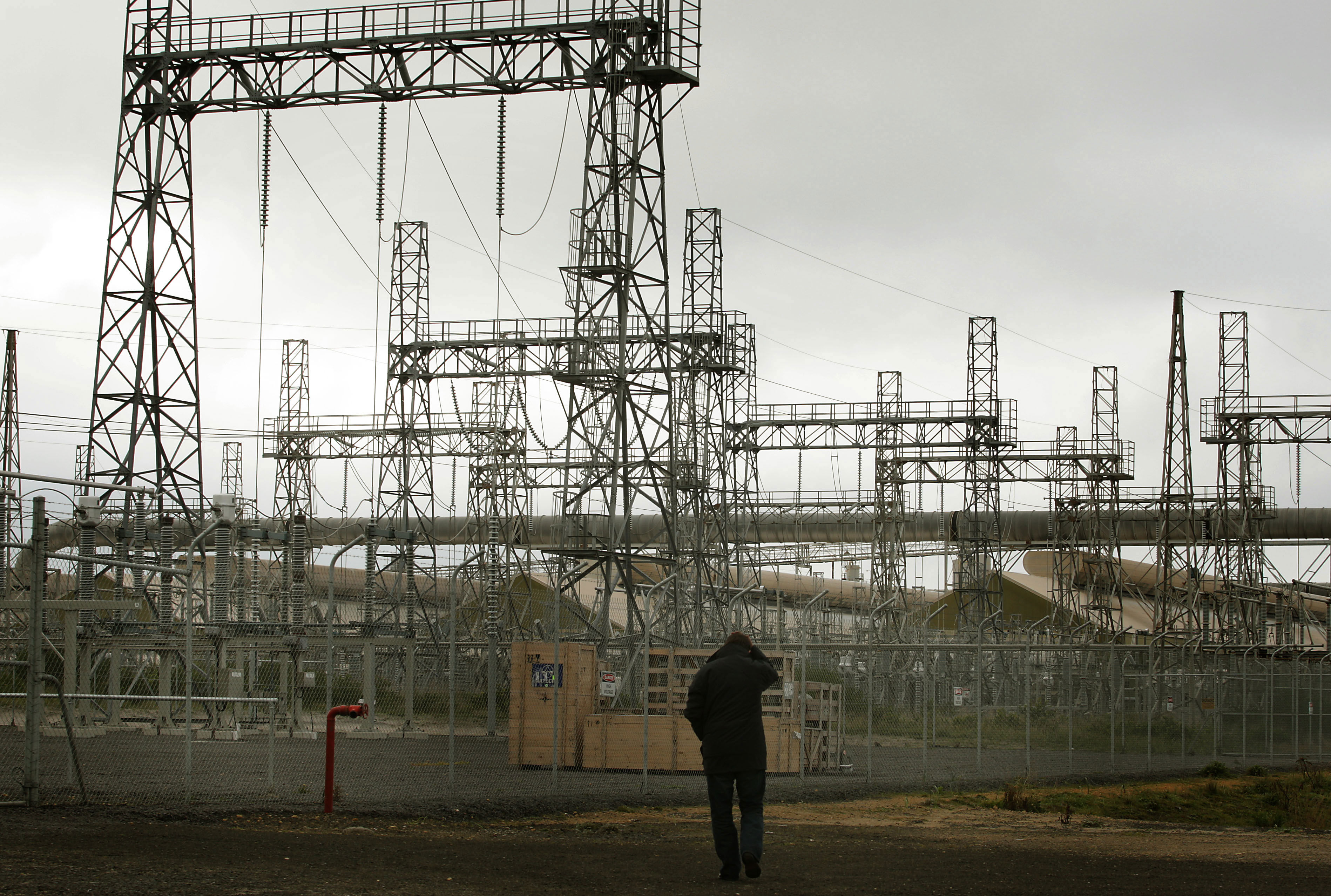 Aluminium smelters like this one in Portland use a massive amount of electricity.