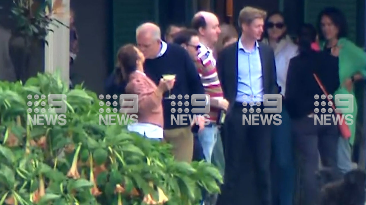 Outgoing Prime Minister Scott Morrison has hosted a staff party in the garden of Kirribilli House, as he prepares to move out of the official residence after brutally losing the election.