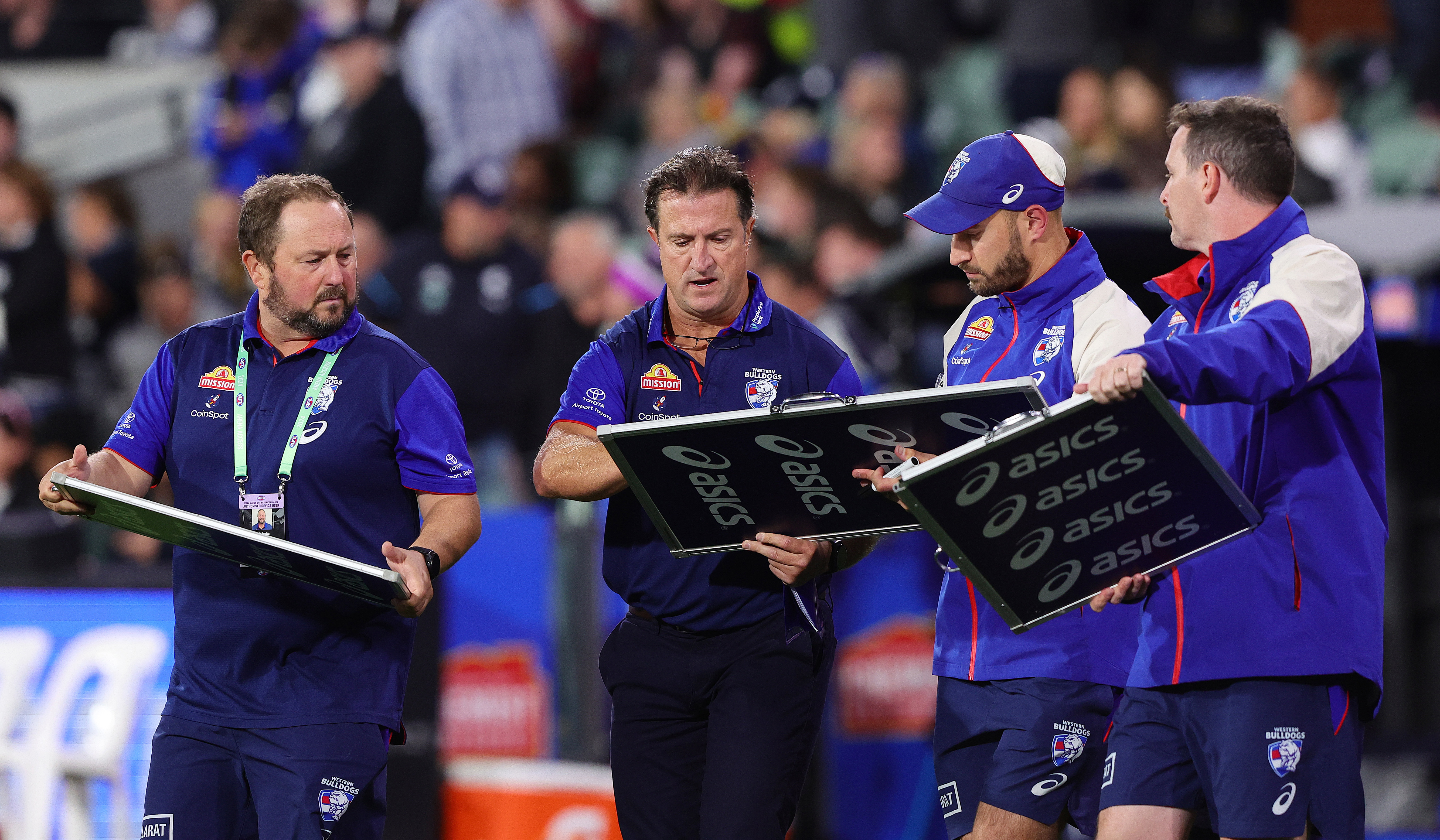 Luke Beveridge says he will move on from an interesting goal review call.