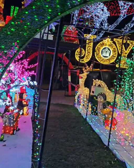 Jamie Lehmann said he had made sure to incorporate a 1.3m-wide thoroughfare in this year's Christmas display.