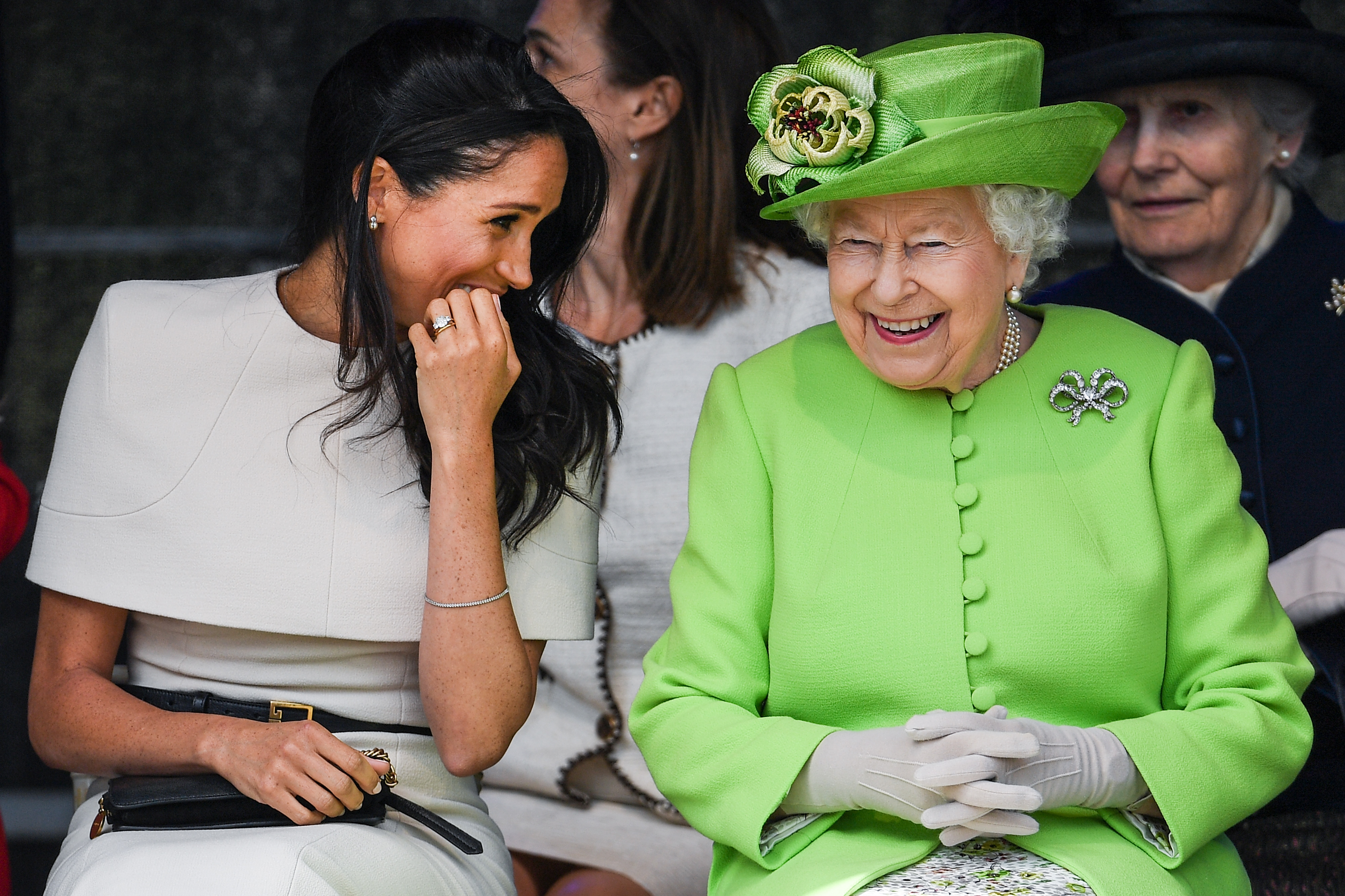 Meghan Markle and Queen Elizabeth II  make each other laugh.