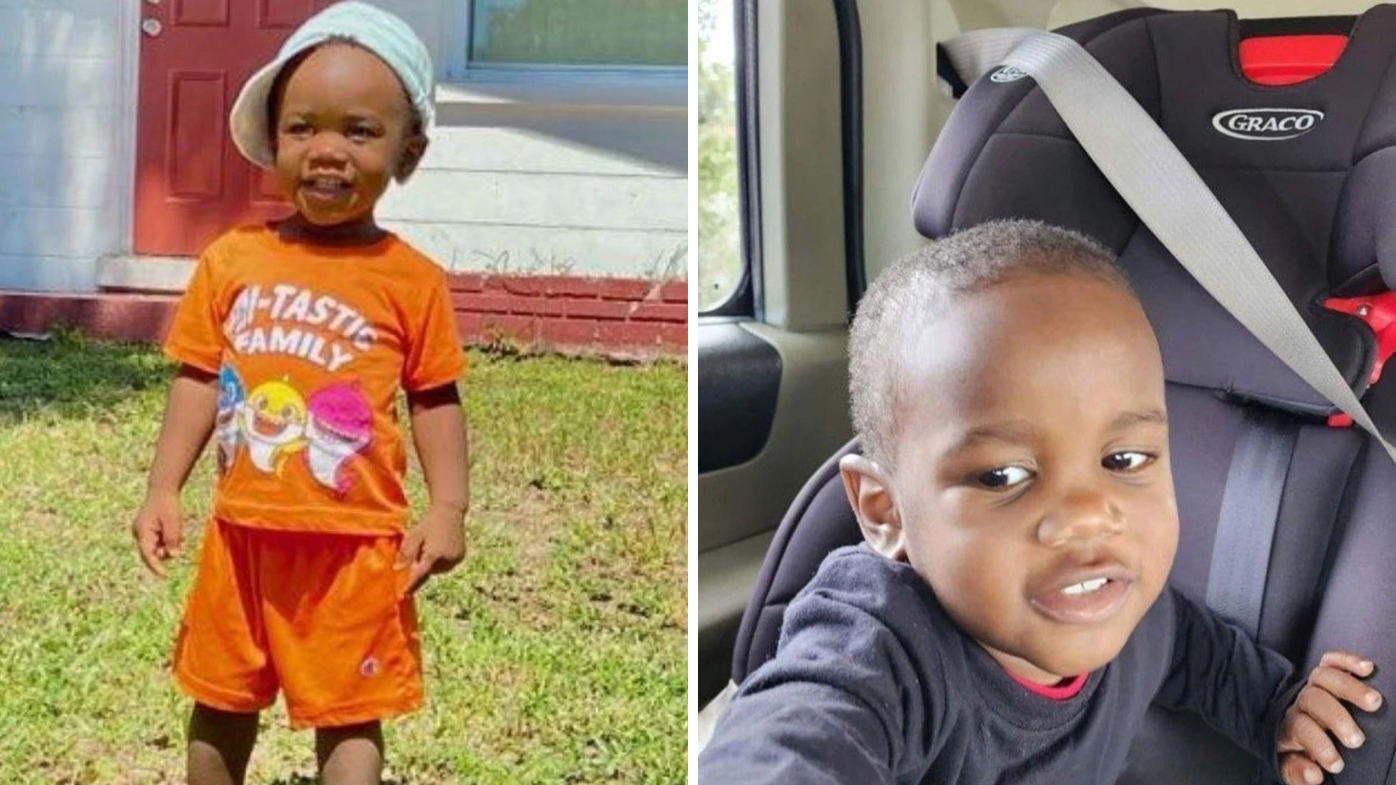 Taylen Mosley, de 2 años, fue encontrado a pocos kilómetros del apartamento en el que su madre fue apuñalada. 