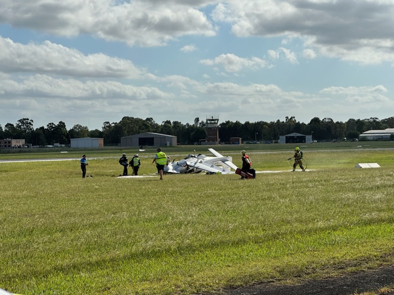 Light plane crash at Bankstown