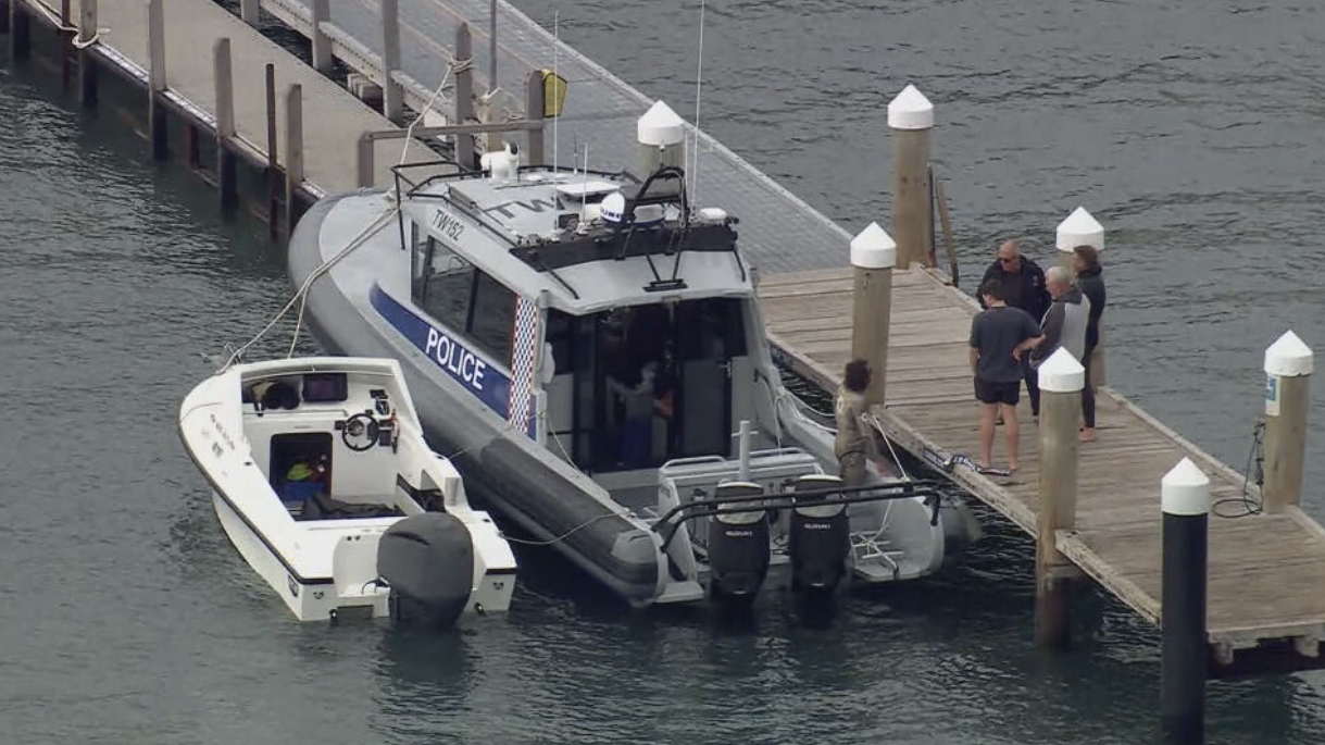 A police boat was also sent to the scene.