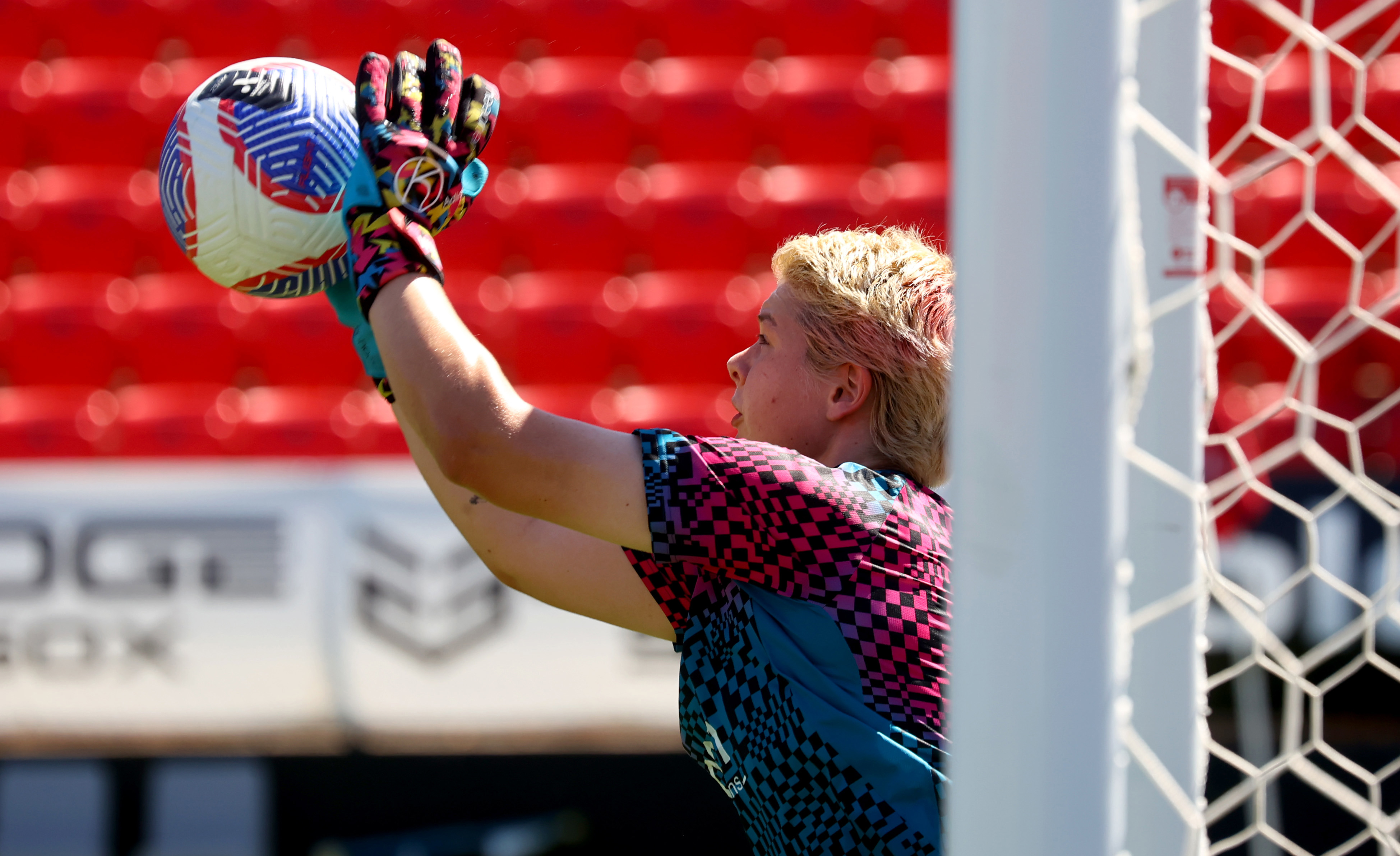 Goalkeeper Grace Wilson says they feel free after announcing they are non-binary.
