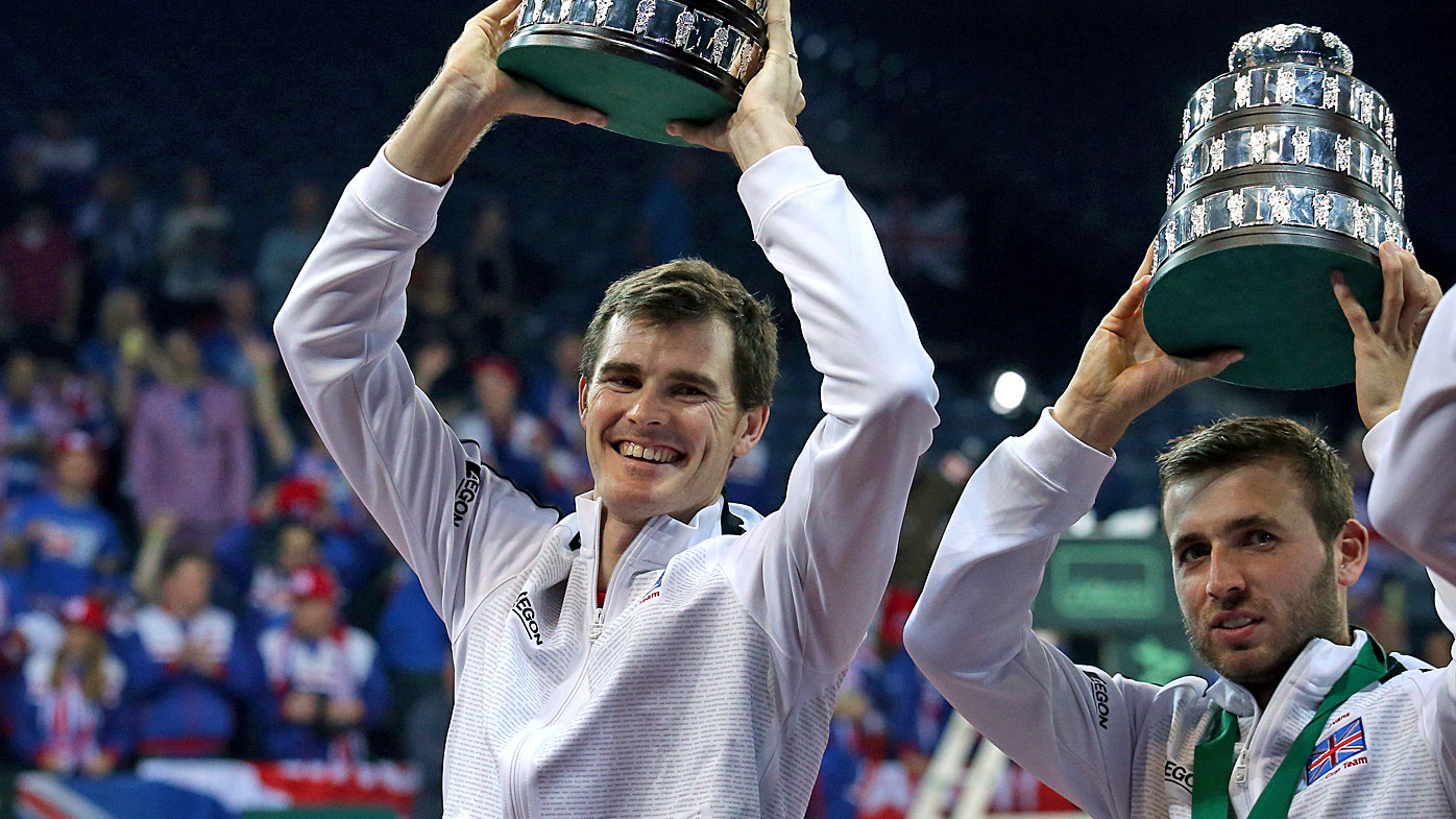 Great Britain's Jamie Murray (left) and Dan Evans