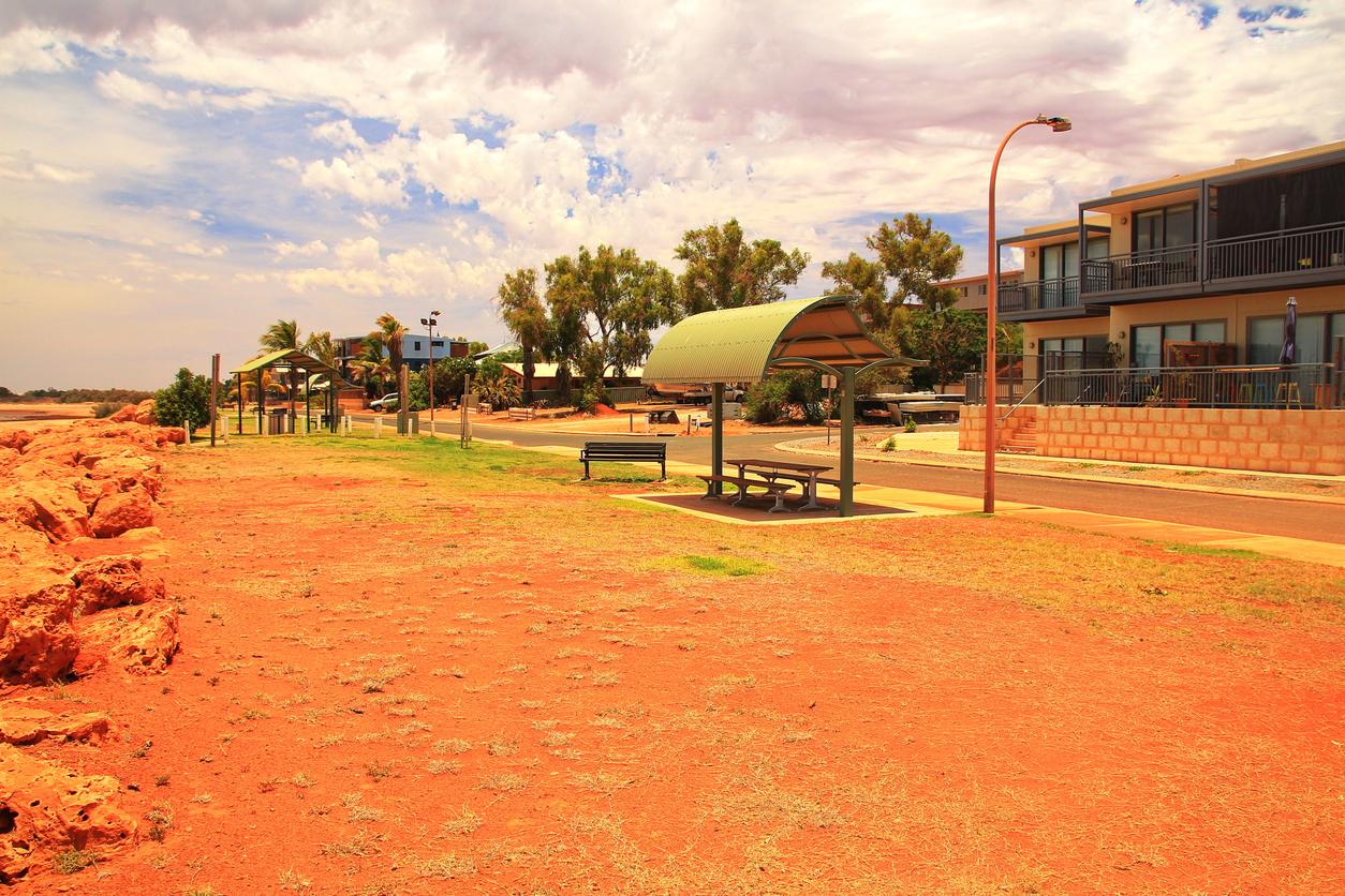 Remote Onslow town, Western Australia.