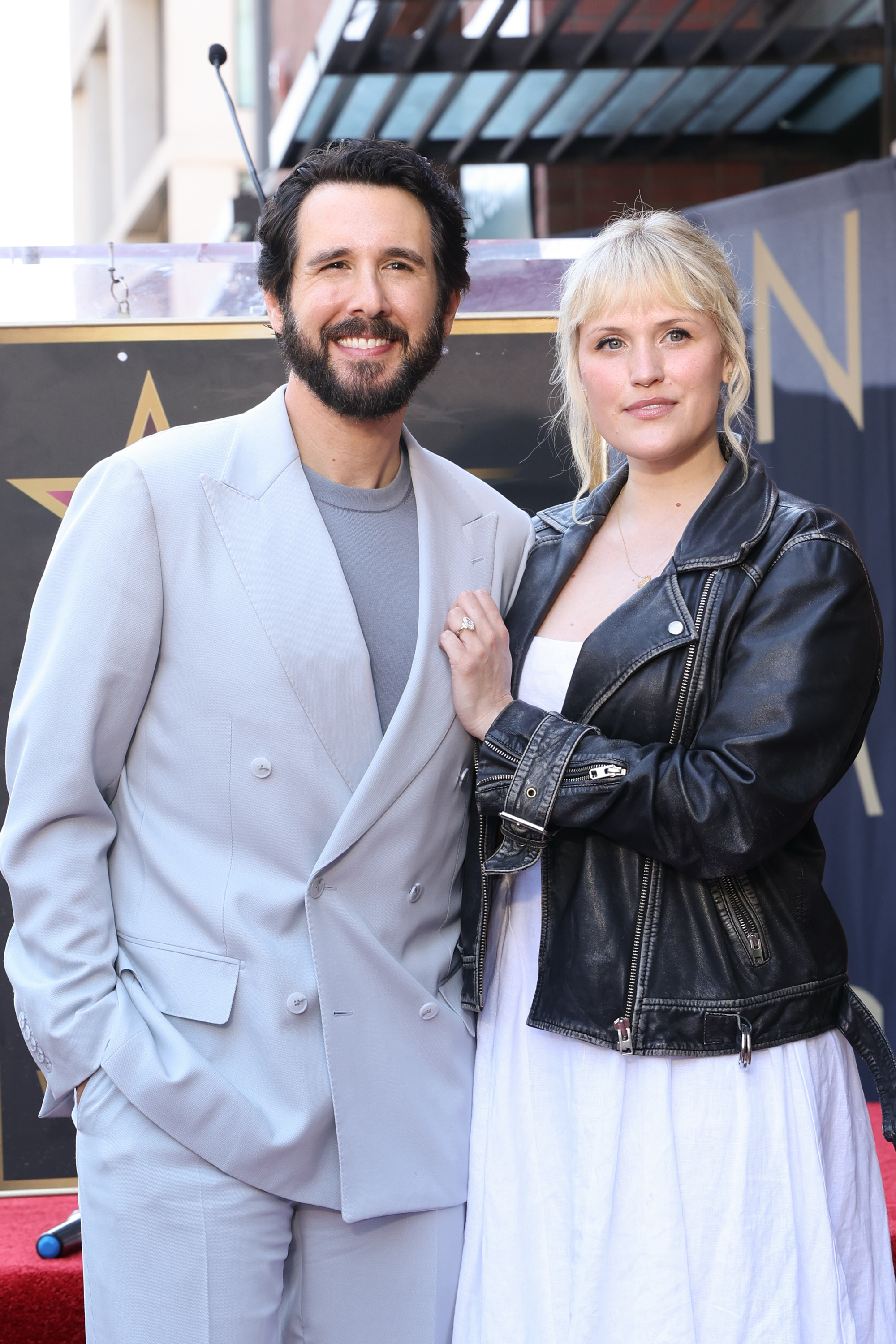 Josh Groban and Natalie McQueen at the ceremony honoring Josh Groban with a star on the Hollywood Walk of Fame held on May 06, 2026 in Los Angeles, California. 