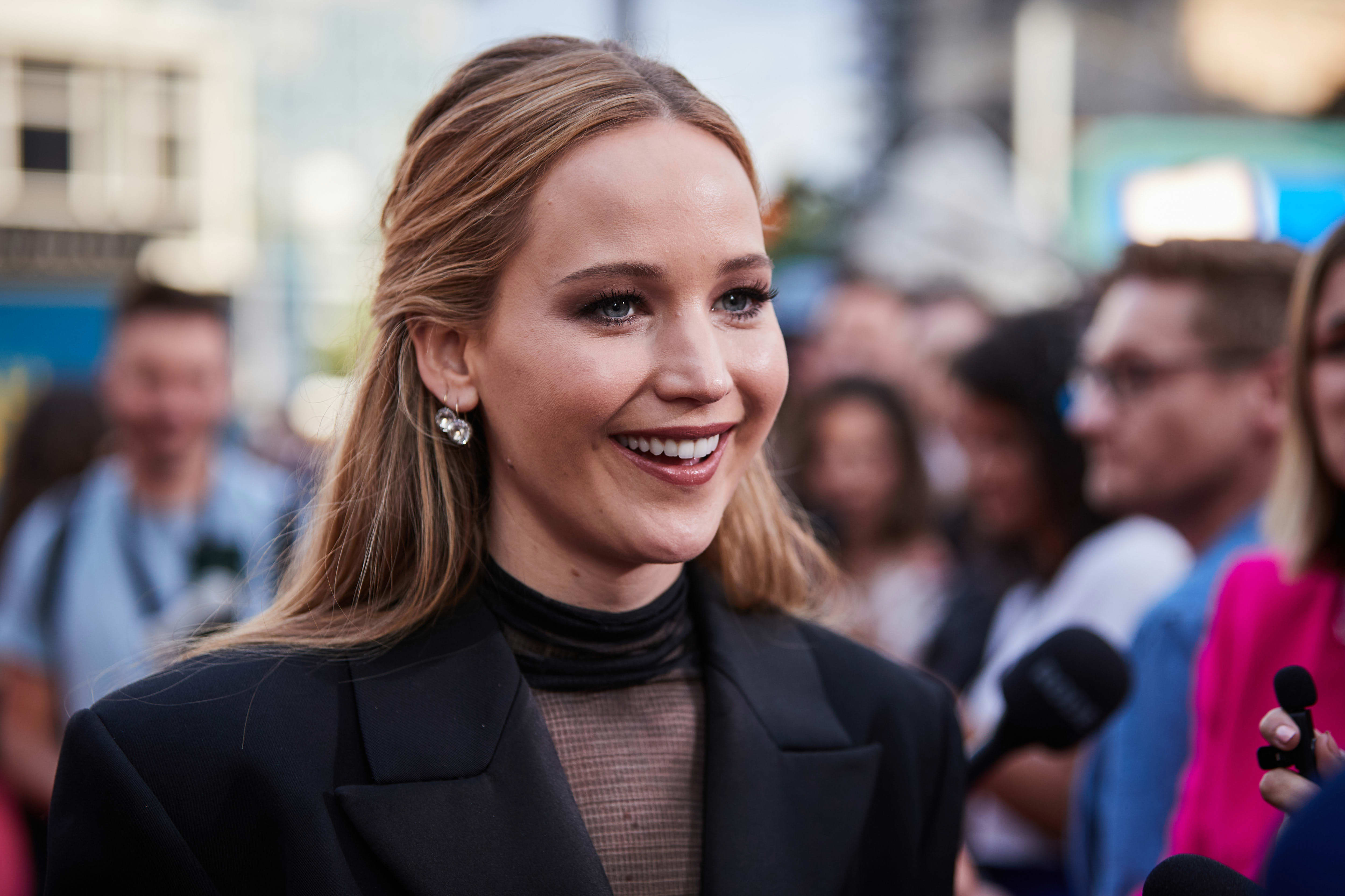 Jennifer Lawrence attends the Berlin Premiere of No Hard Feelings on June 15, 2023 in Berlin, Germany.