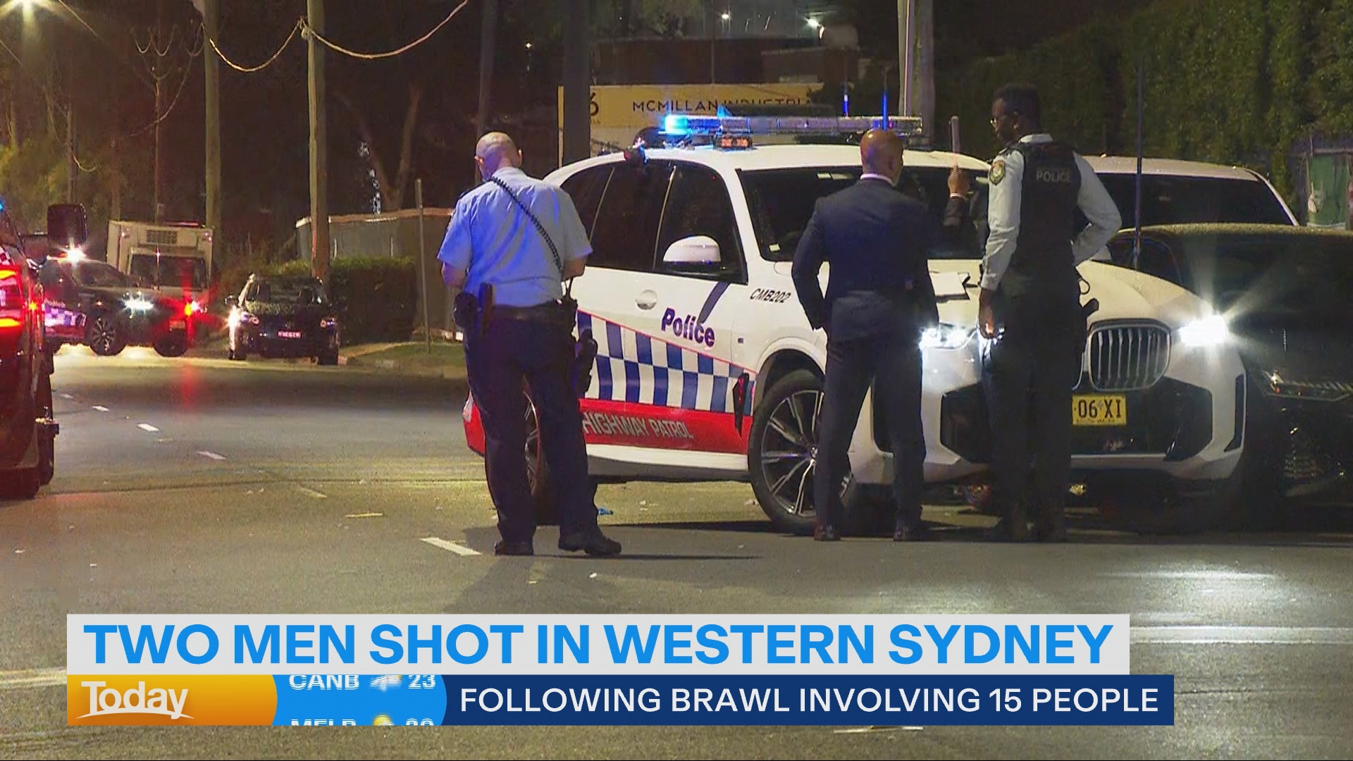 Gunshot victims found in car after brawl broke out at 'planned meeting' in western Sydney