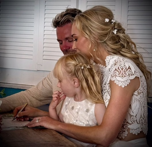 brian mcfadden marries for a third time partner Danielle Parkison daughter Ruby