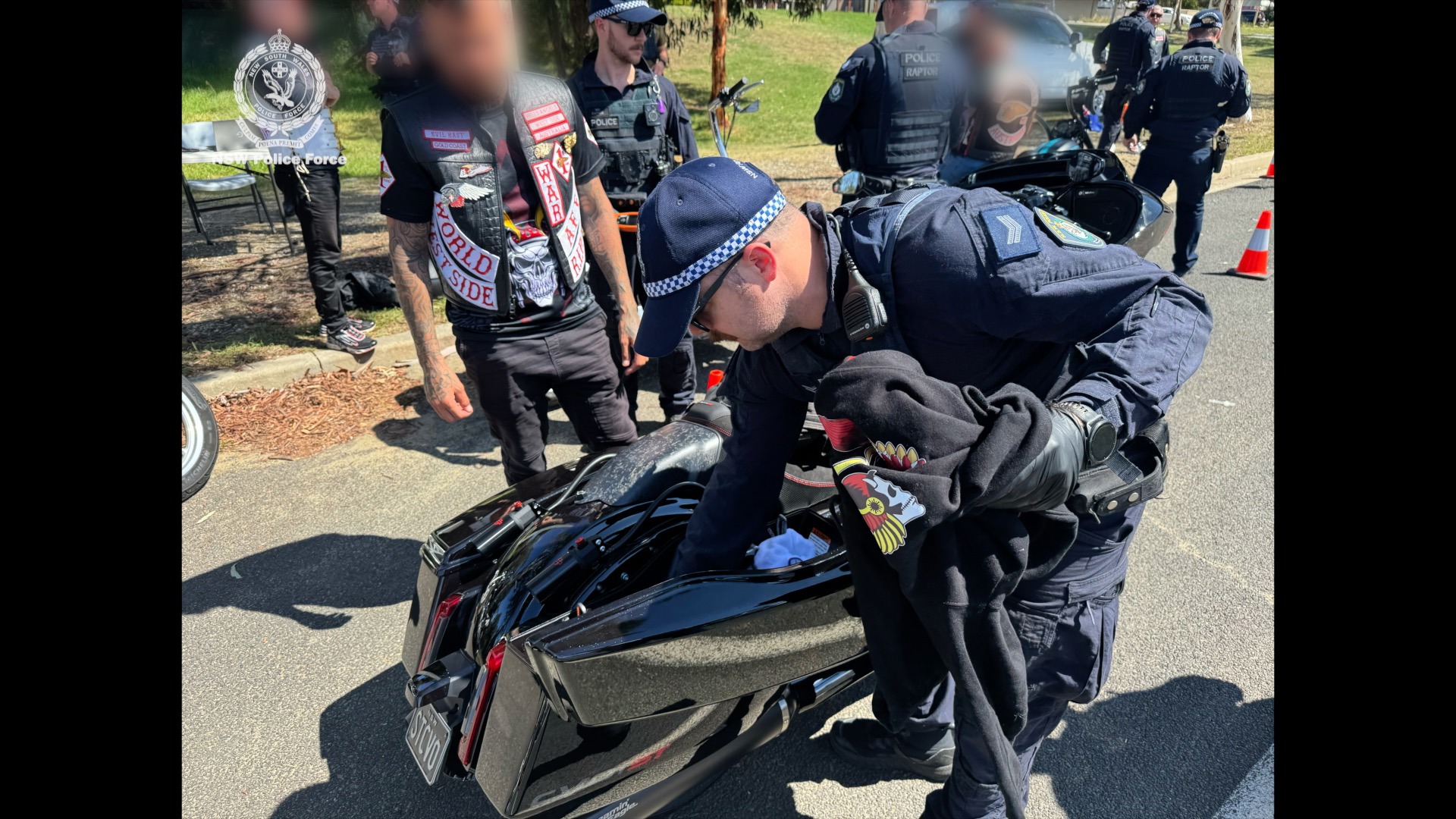 Dozens of members of the Hells Angels bikie gang were targeted during a heavy police operation in Canberra.