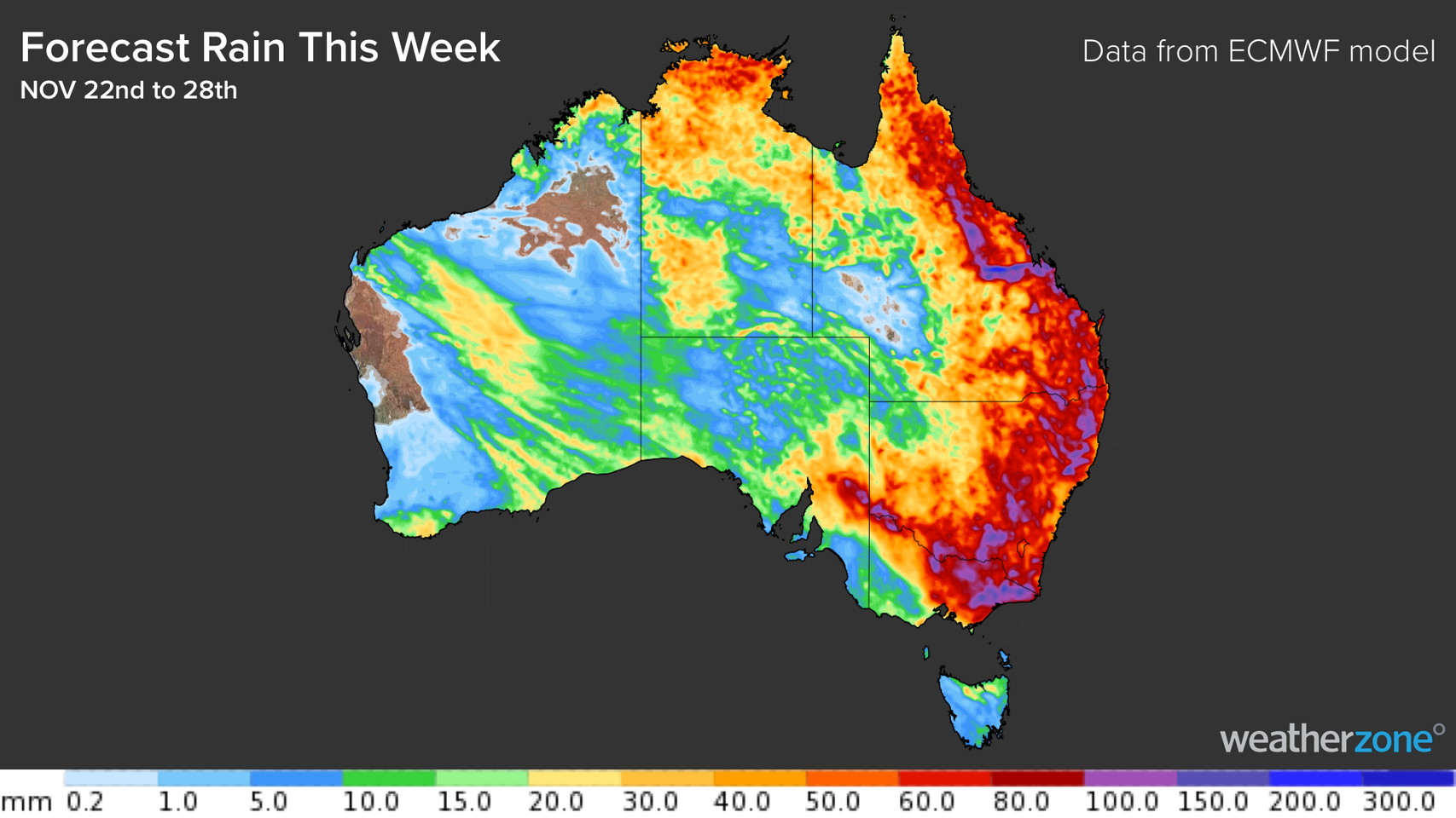 Weatherzone says more heavy rain is likely for areas in central and eastern Australia this week, with flooding and severe thunderstorms expected. 