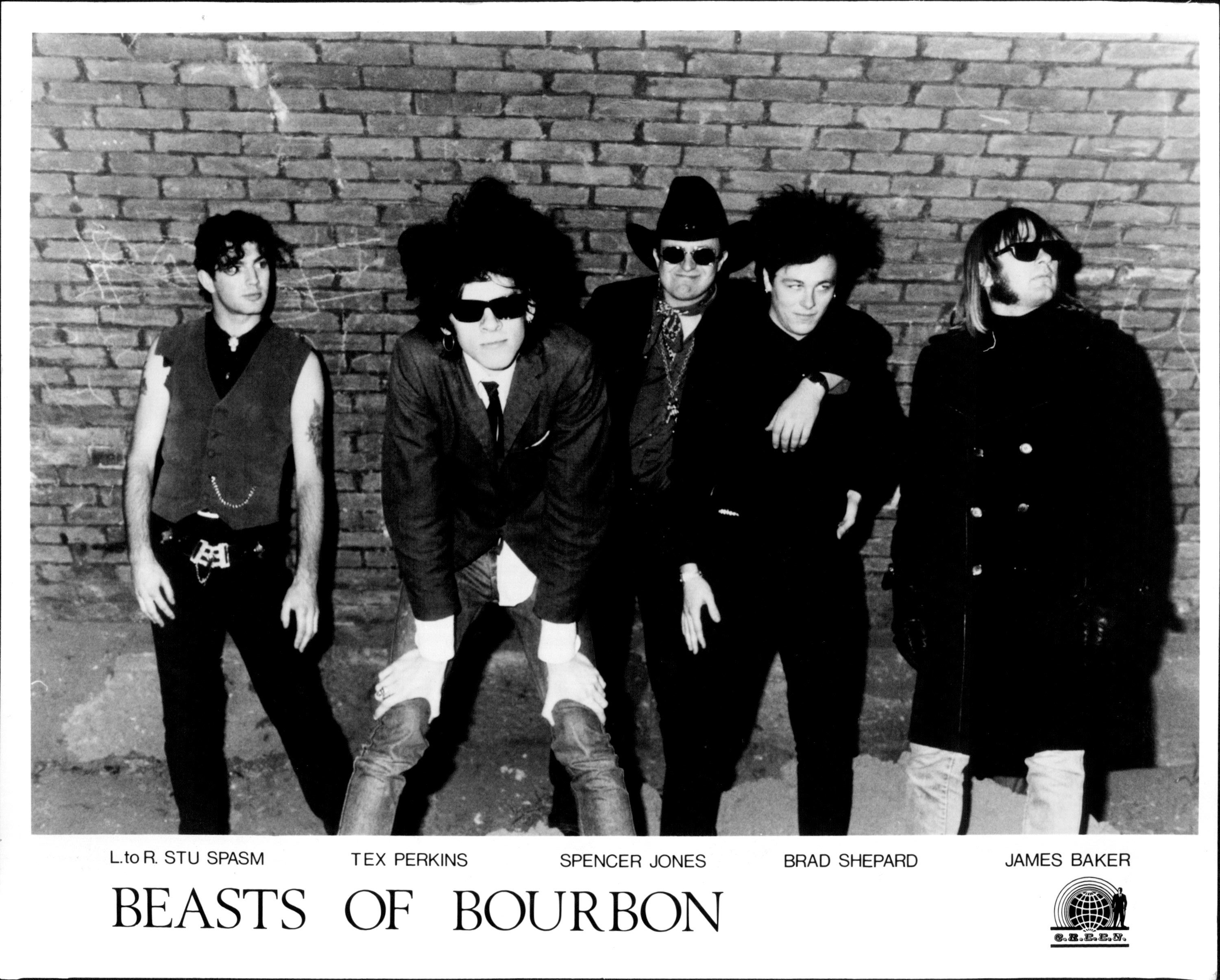 L-R: Stu Spasm, Tex Perkins, Spencer Jones, Brad Shepard, James Baker 
