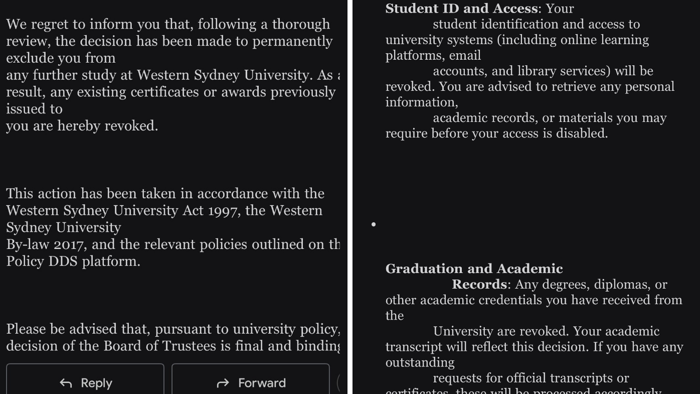 Western Sydney University hacked emails data breach