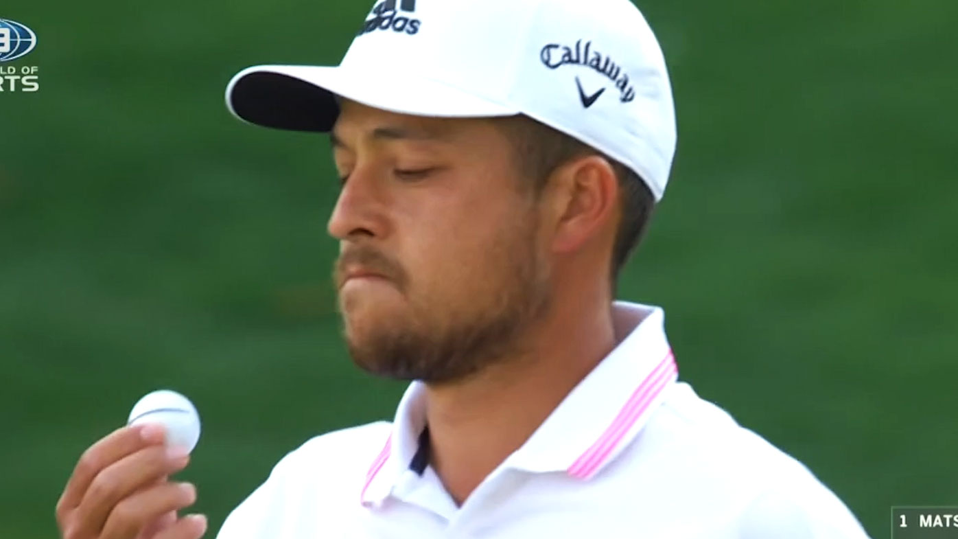 Schauffele's horror triple-bogey. (Nine)