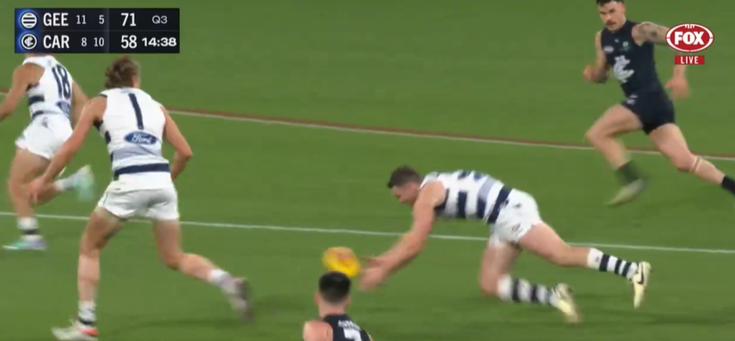 Dangerfield went down in an innocuous act.