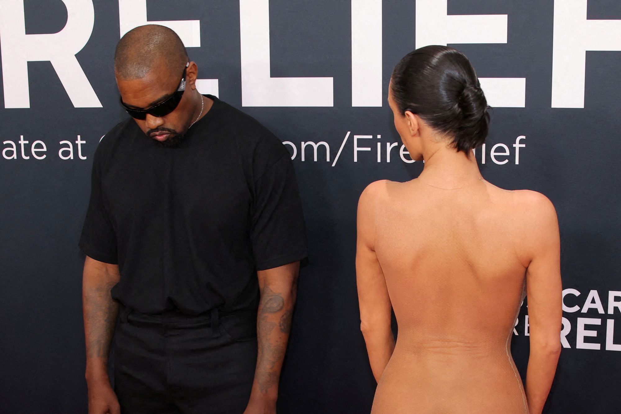 Kanye West and Bianca Censori
