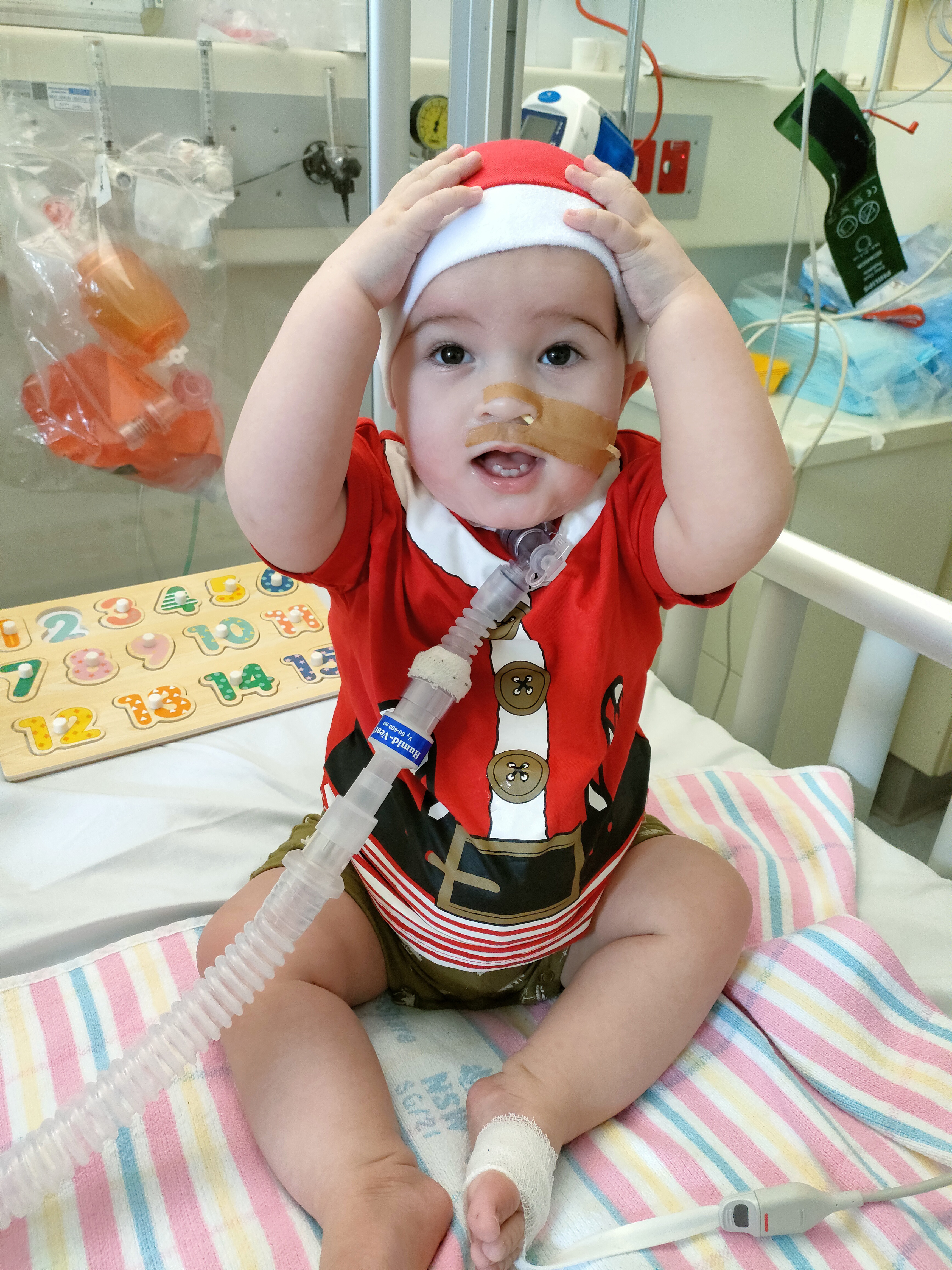 This Christmas will be extra special for the Grayson family- because their baby will celebrate his first Christmas out of hospital.