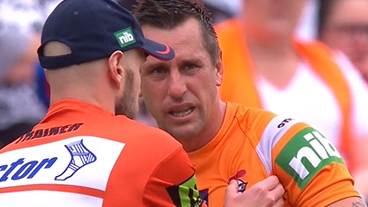Mitchell Pearce goes down