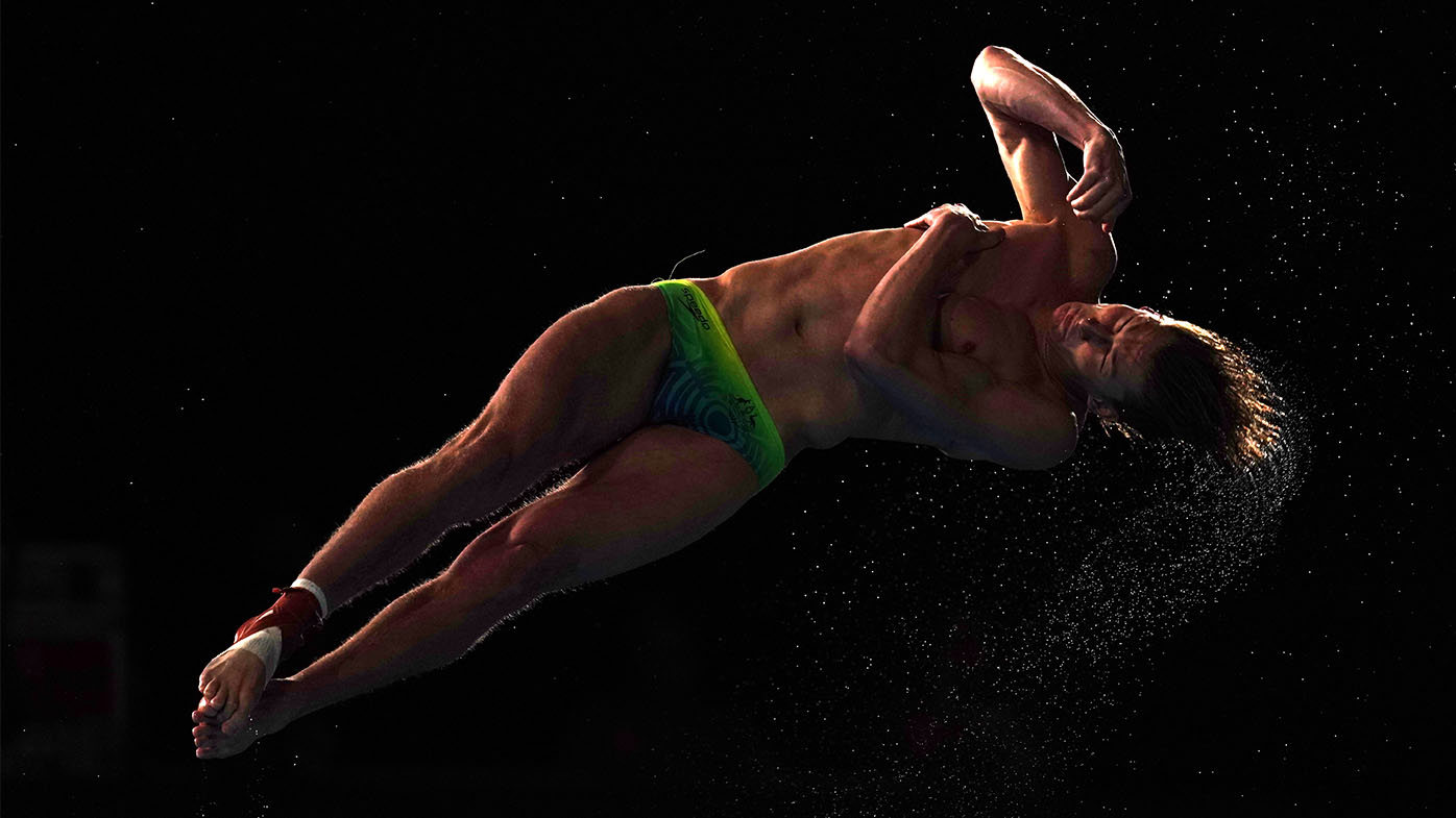 Australia's Sam Fricker diving at the 2026 Commonwealth Games held in Birmingham.