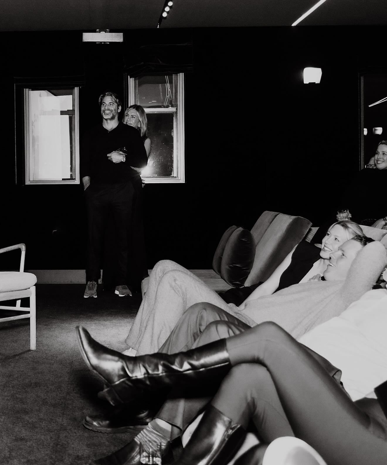 Jennifer Aniston and Jim Curtis at his birthday celebrations