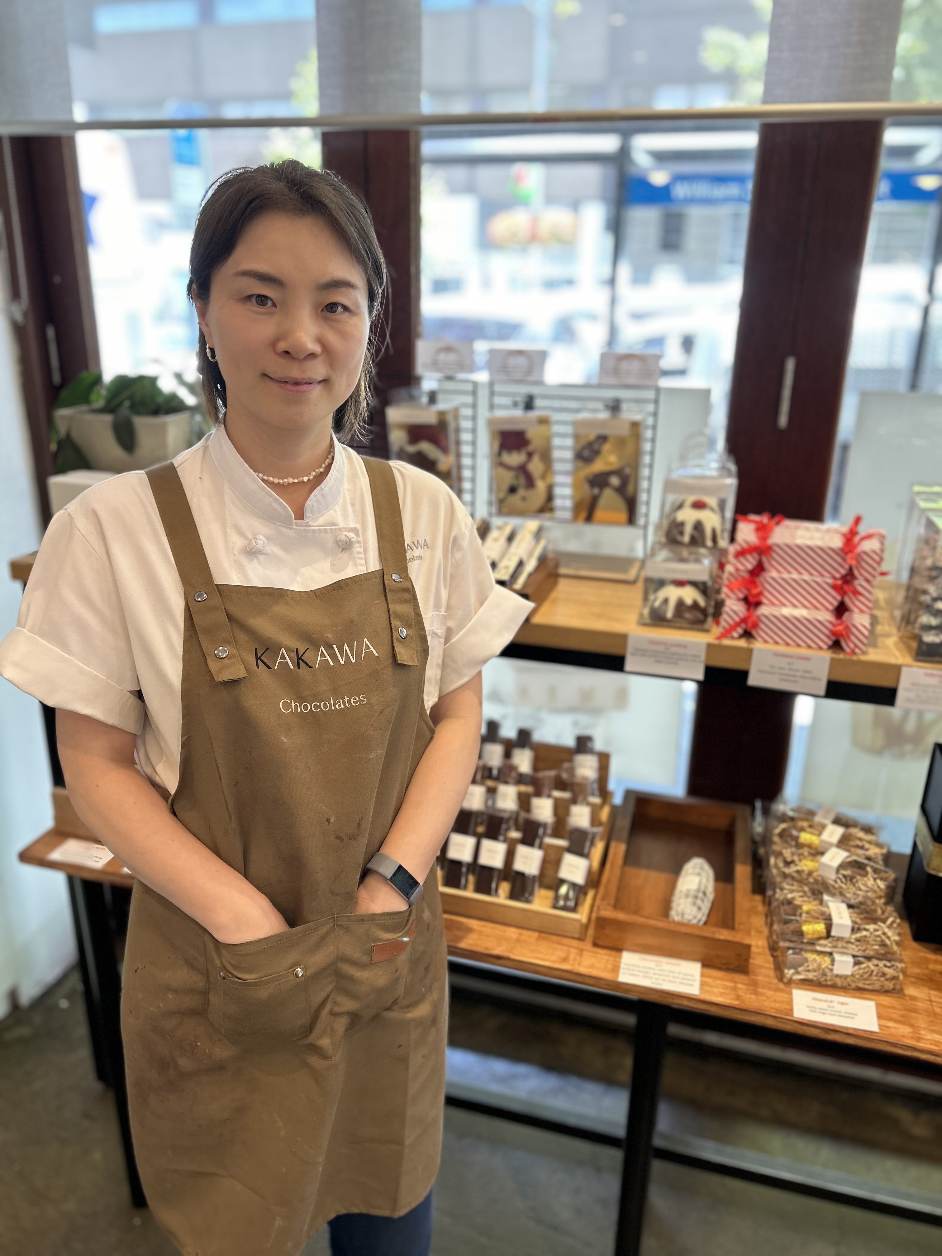 Head chocolatier and founder of Kawaka Chocolates Jin Sun Kim.