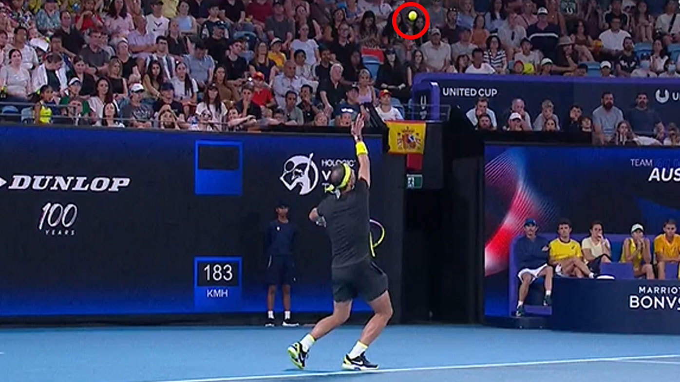 Rafael Nadal's serve