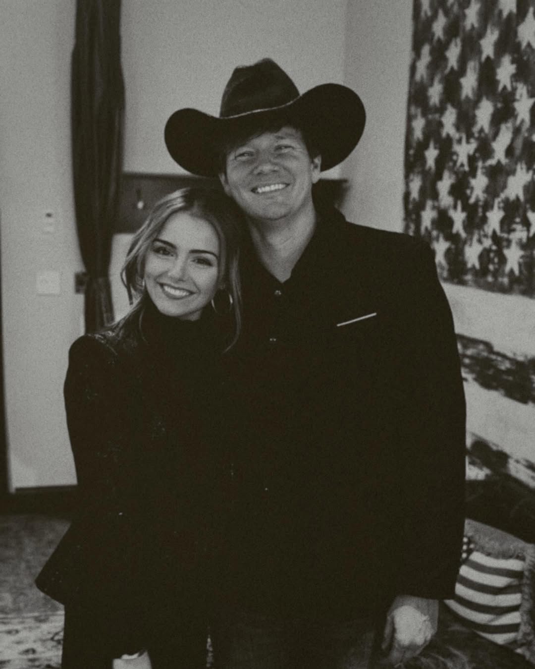 Emmy Russell with her partner Tyler Ward