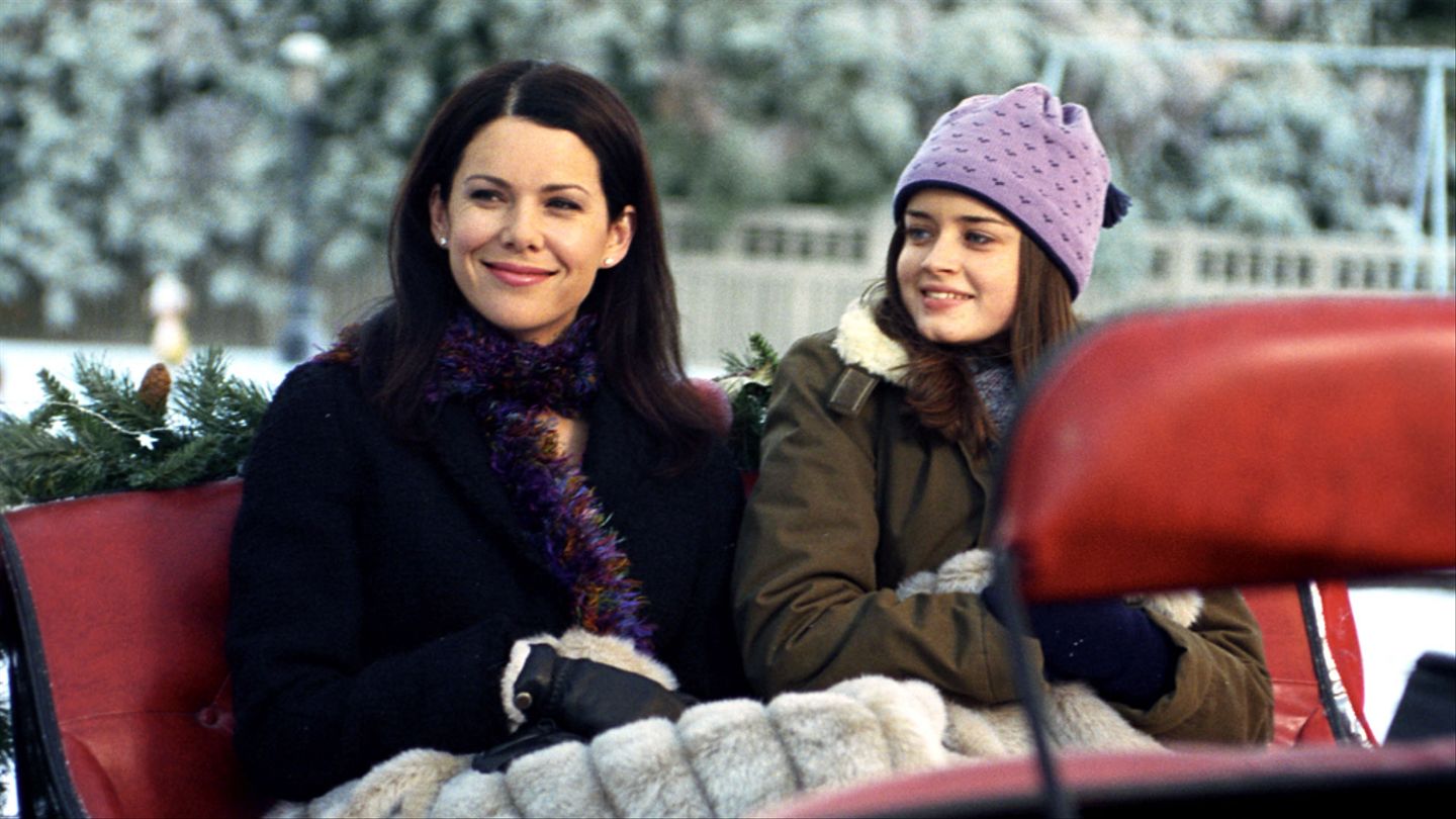 Christmas scene from Gilmore Girls