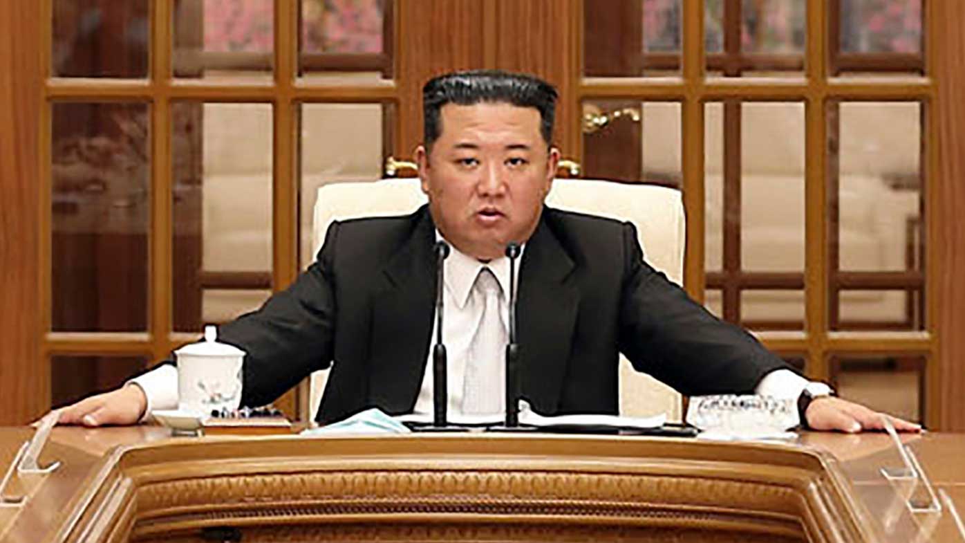 North Korean leader Kim Jong-un attends a meeting of the Central Committee of the ruling Workers' Party in Pyongyang.
