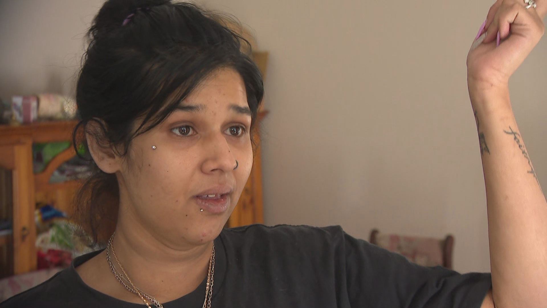 Field's mum and sister suffered minor injuries when they successfully fought off the attacker.
