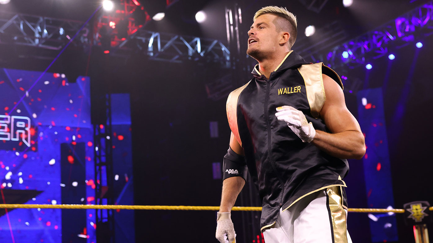 Grayson Waller in action on WWE 205 Live