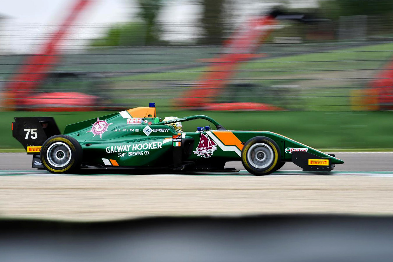 Adam Fitzgerald races for the RPM Team in the FIA European Formula Regional Championship.