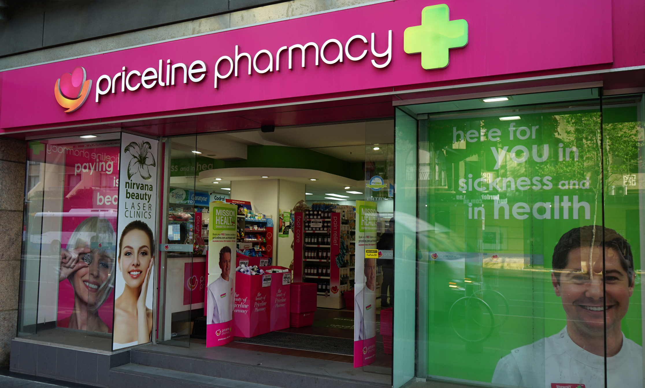 Dozens of Priceline-branded pharmacies have been placed into administration after years of financial difficulties.