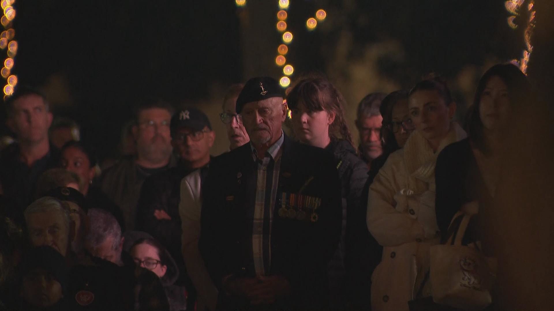 Veterans reflect at Parramatta in Sydney.