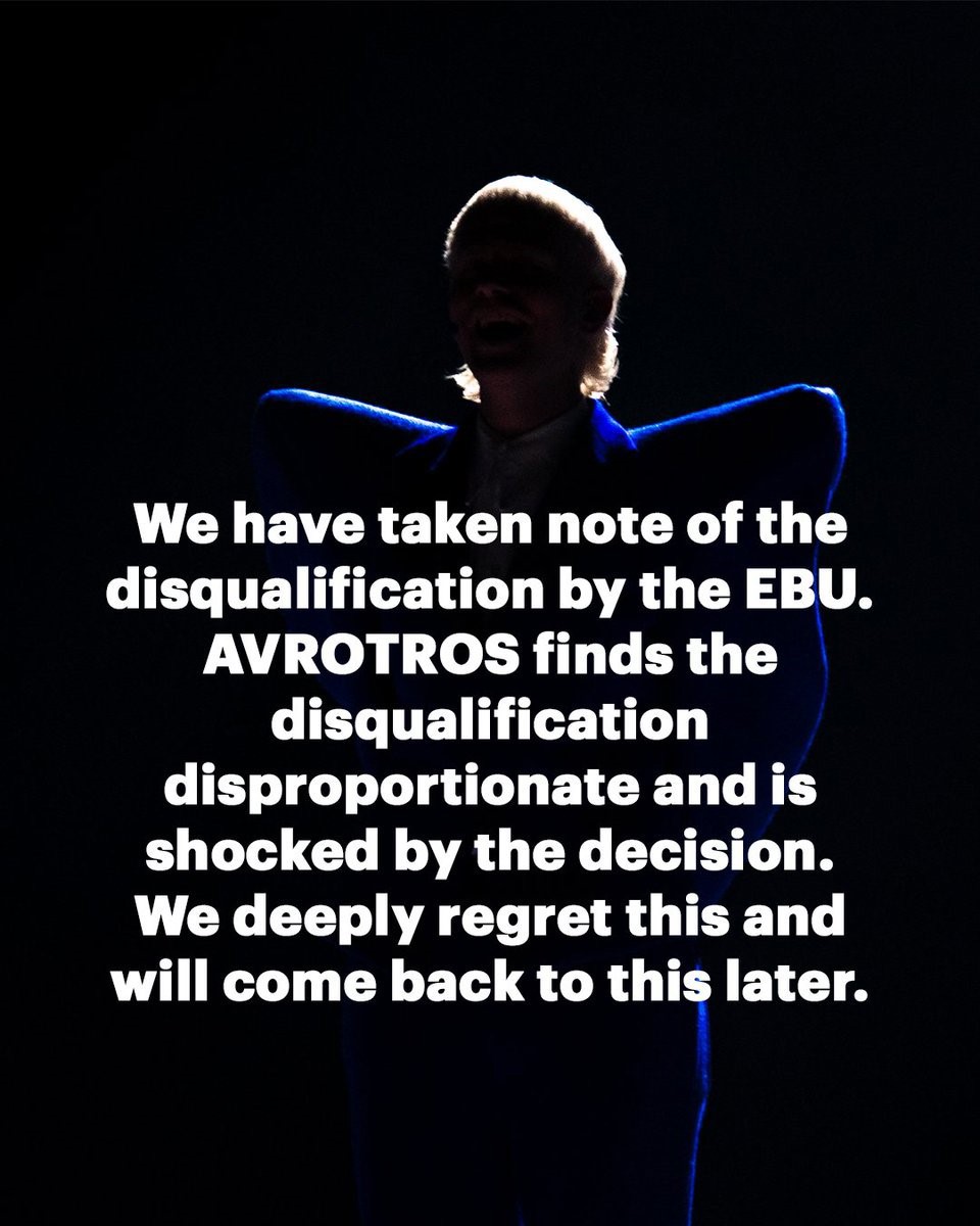 Dutch broadcaster AVROTOS, one of dozens of public broadcasters that collectively fund and broadcast the contest, was left furious by the decision.