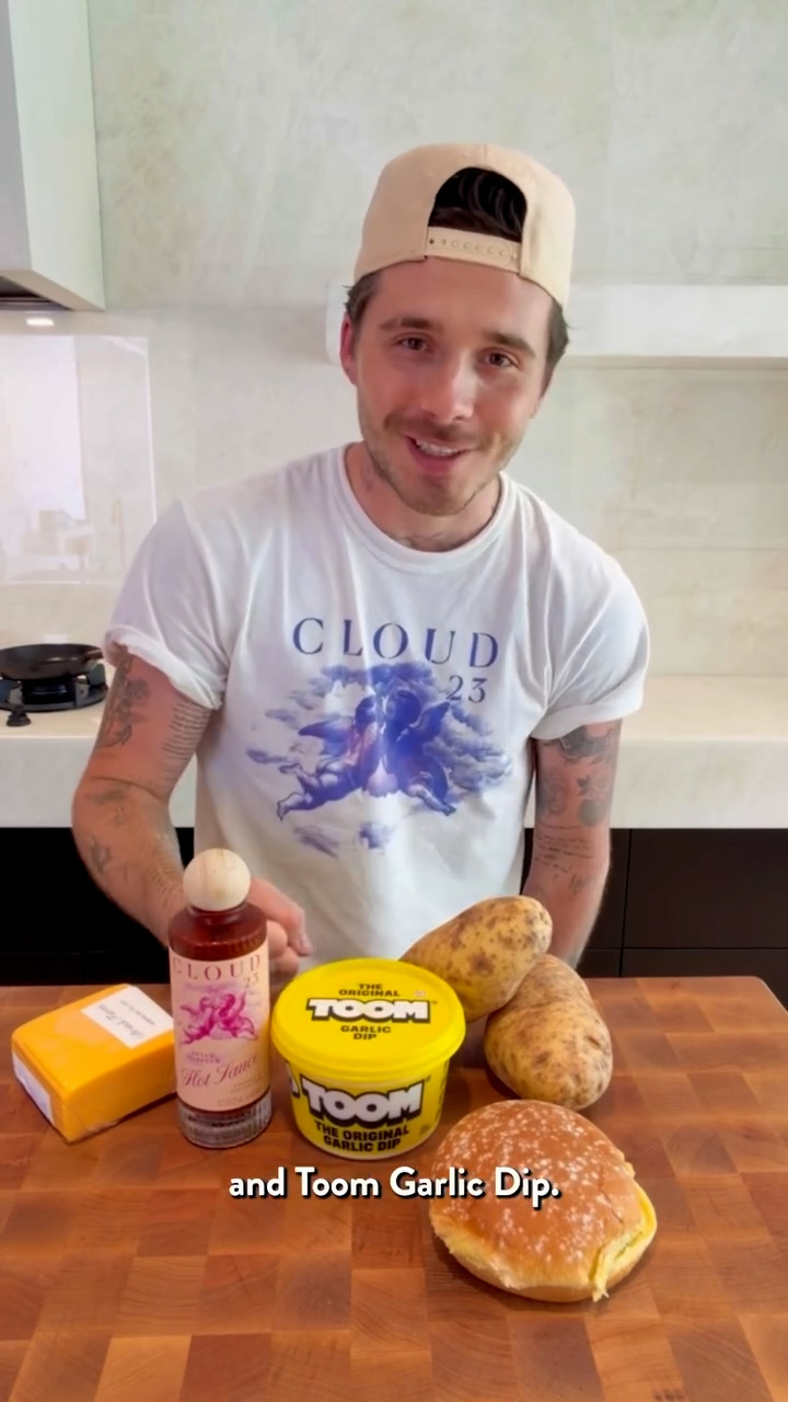 Brooklyn Beckham promotes hot sauce brand, breaking social media silence following David Beckham's Knighthood.