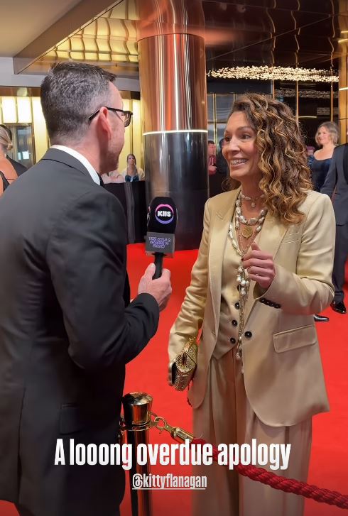 Intern Pete apologises to Kitty Flanagan for stealing Logie