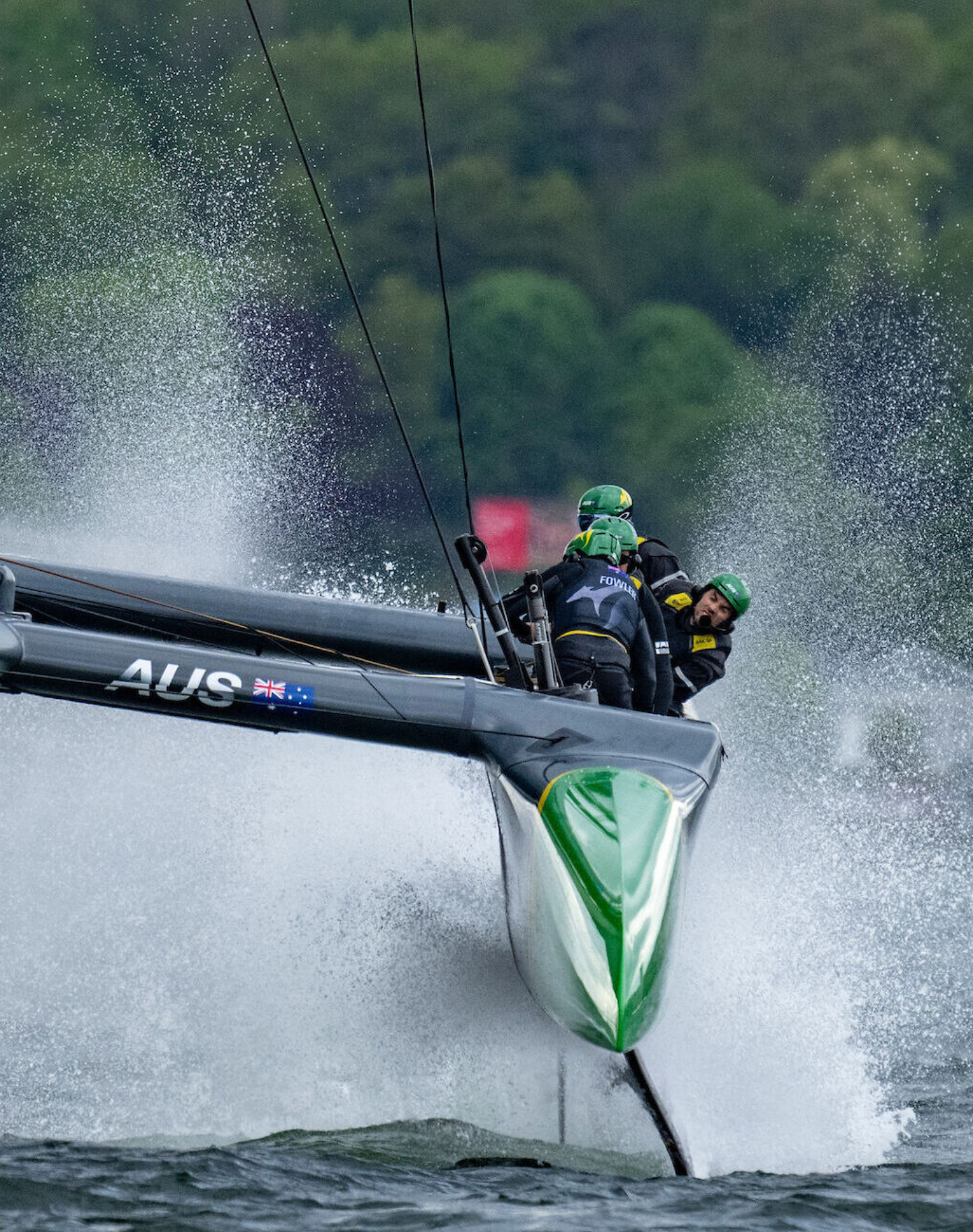 Team Australia competing at the ROCKWOOL Canada Sail Grand Prix.