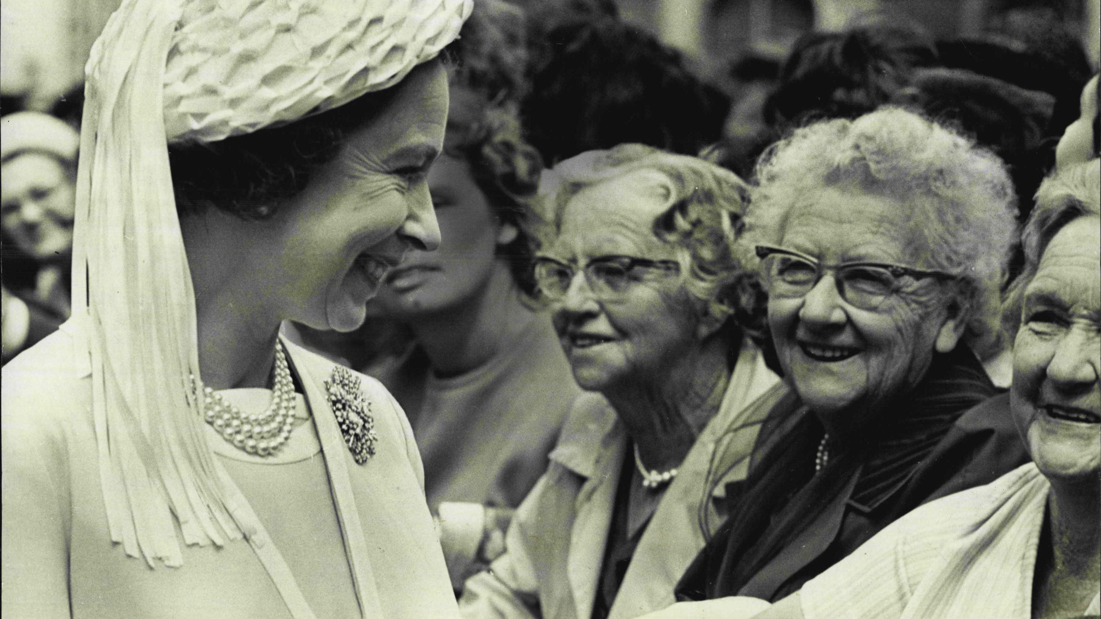 The Queen took shoppers in Sydney's George Street by surprise when she stopped for a chat in 1970. Everyone was said to be delighted at her new informality.