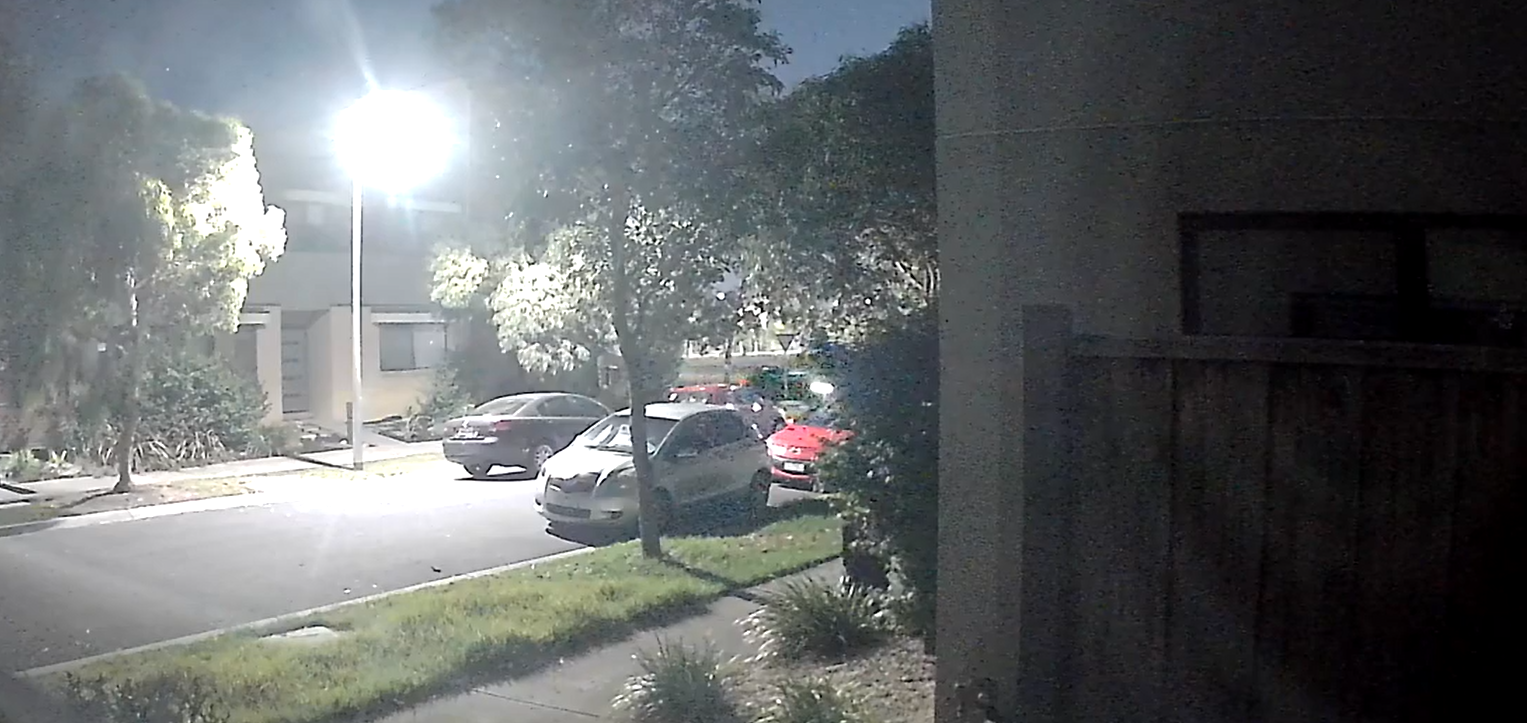 Two men allegedly arrived at the home on Dover Street in Truganina about 2 AM and poured accelerant inside it before it went up in flames while the woman was inside.