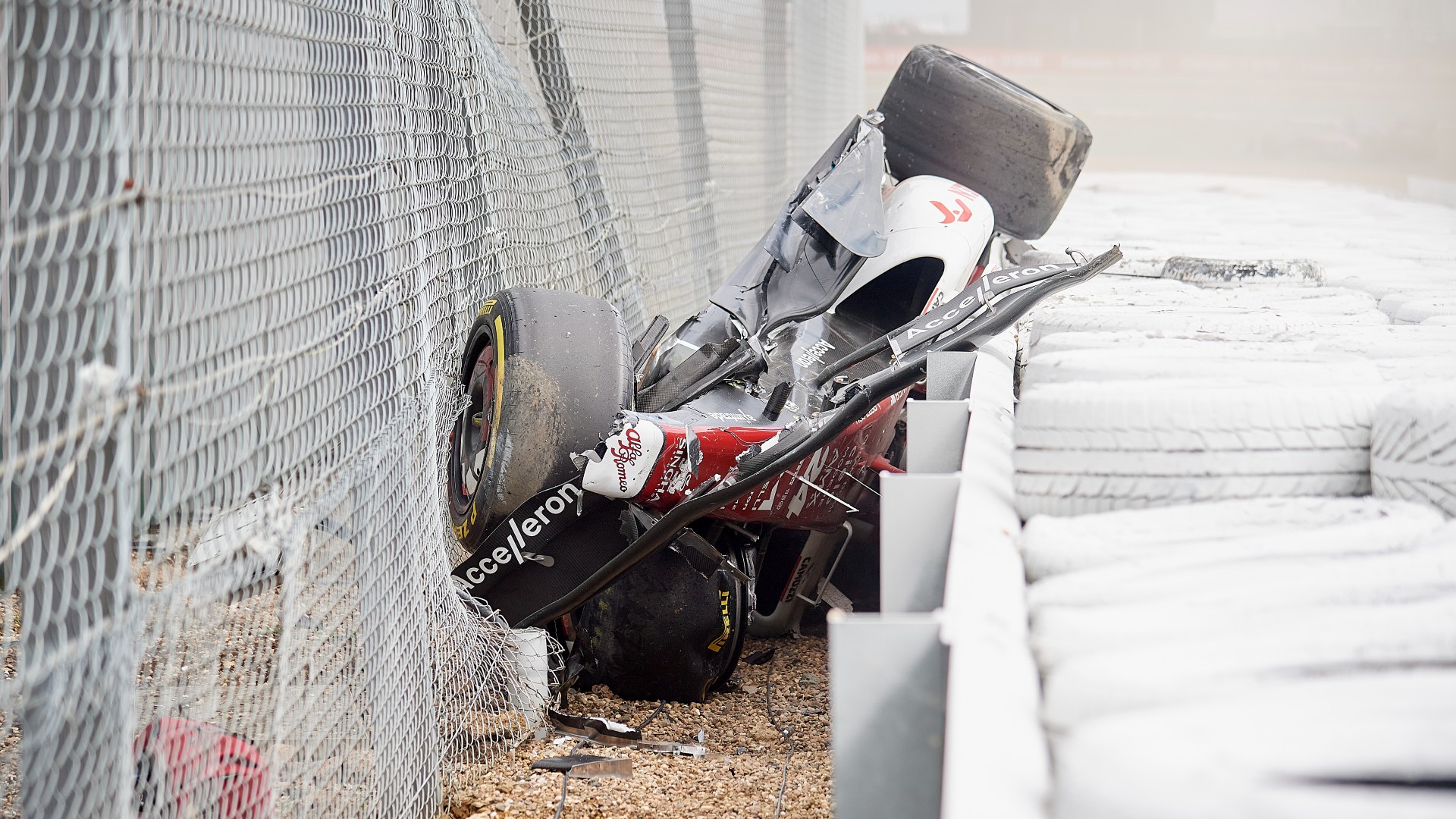 Formula 1 2022 Zhou Guanyu survives unbelievable crash at Silverstone